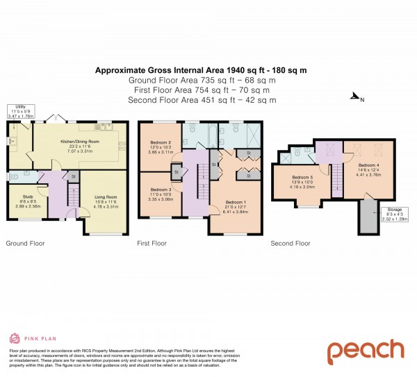 Floorplan for Jade Close, Swindon, SN25
