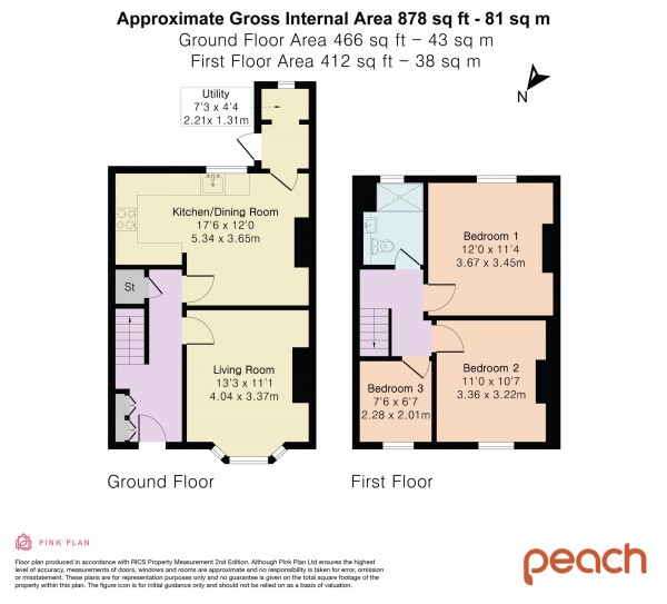 Floorplan for Norman Road, Swindon, SN2