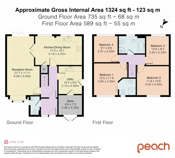 Floorplan for Chudleigh, Freshbrook, SN5