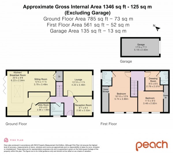Floorplan for Taylor Crescent, Swindon, SN3