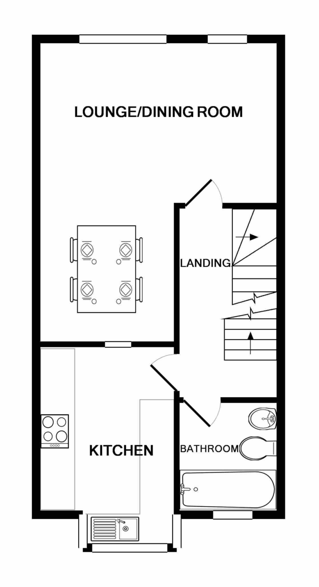 Floorplan for Dart Close, St. Ives, Cambridgeshire
