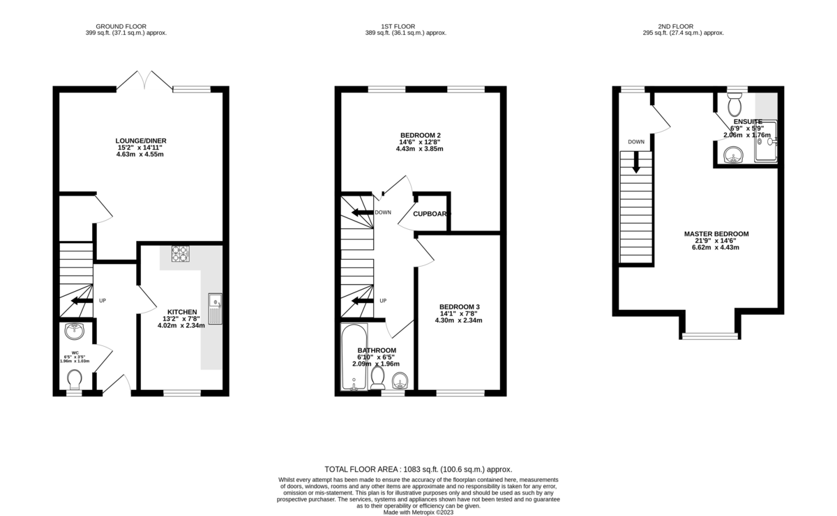 Floorplan for Freston Close, St. Ives