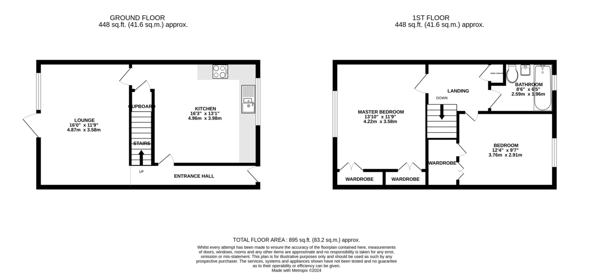 Floorplan for Virginia Way, St. Ives