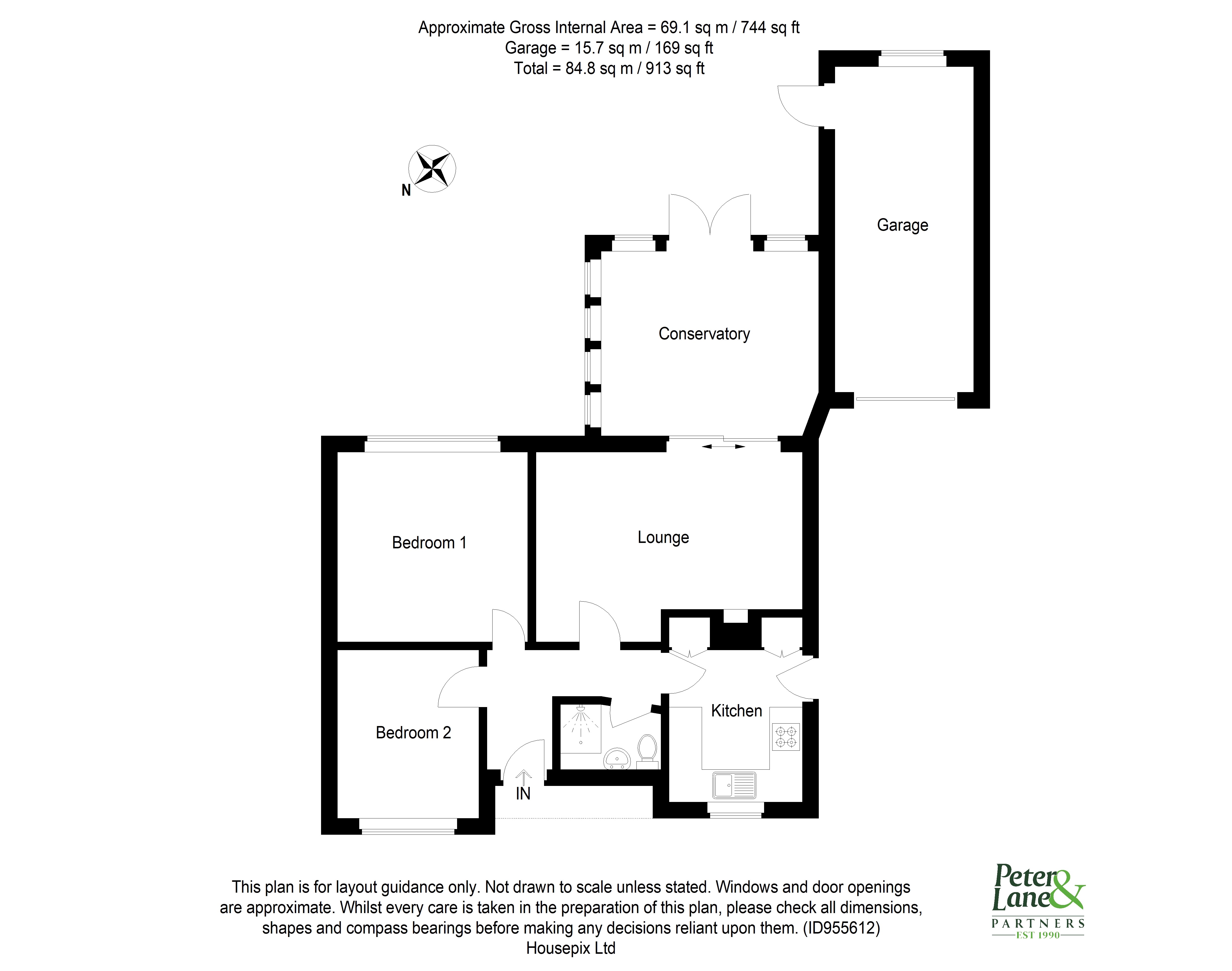 Floorplan for Sawtry, Huntingdon