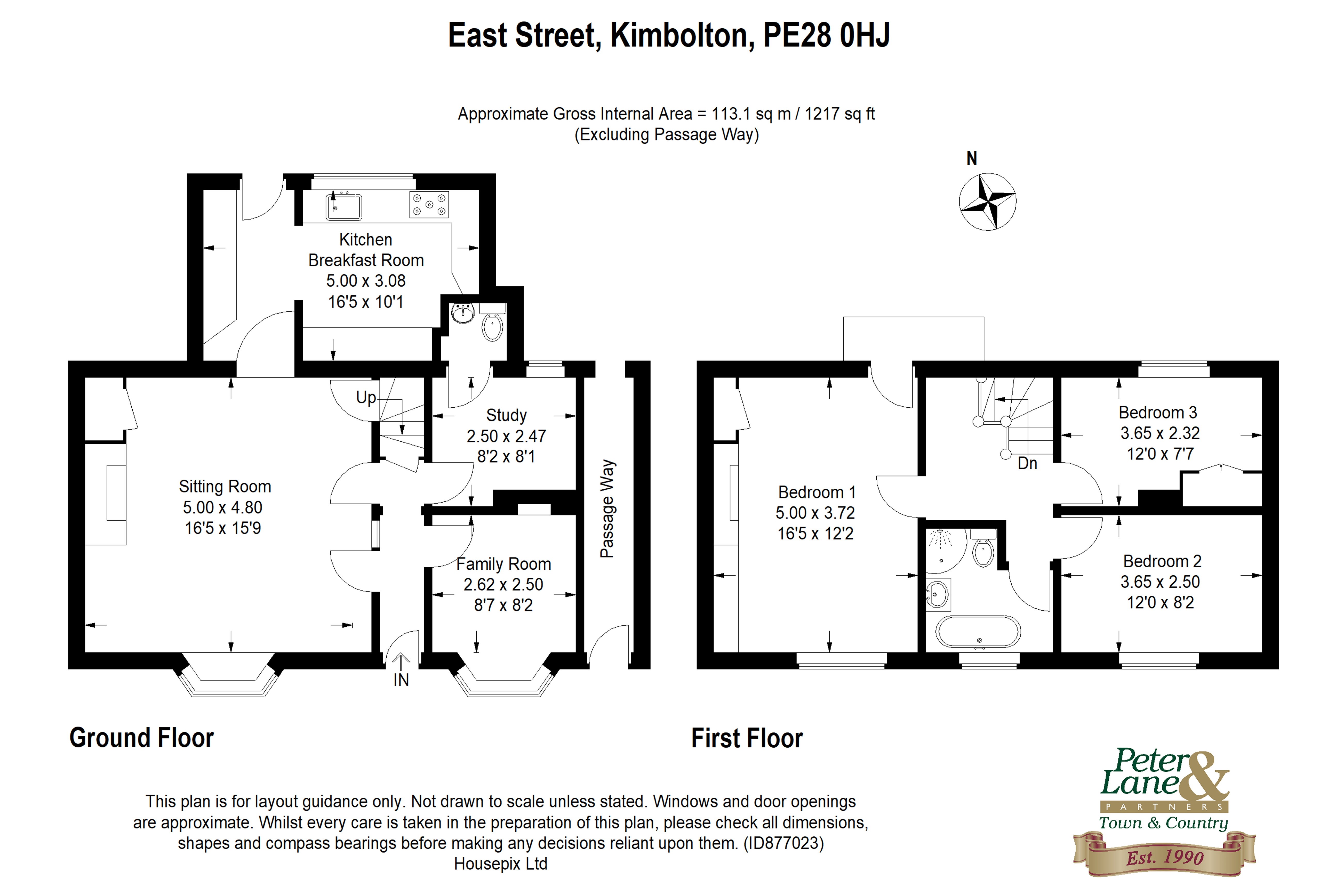Floorplan for Kimbolton, Huntingdon, Cambridgeshire