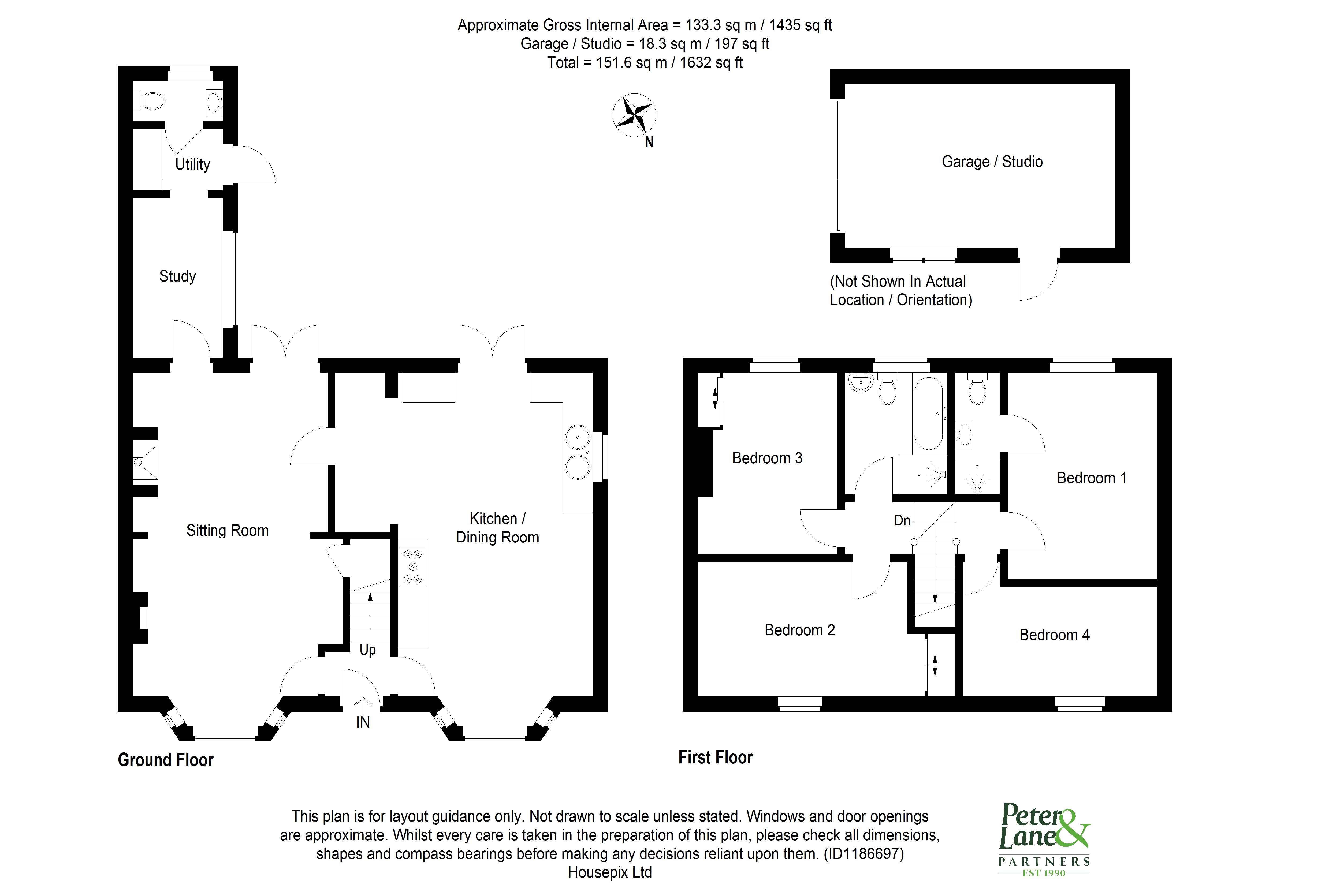 Floorplan for Brampton, Huntingdon