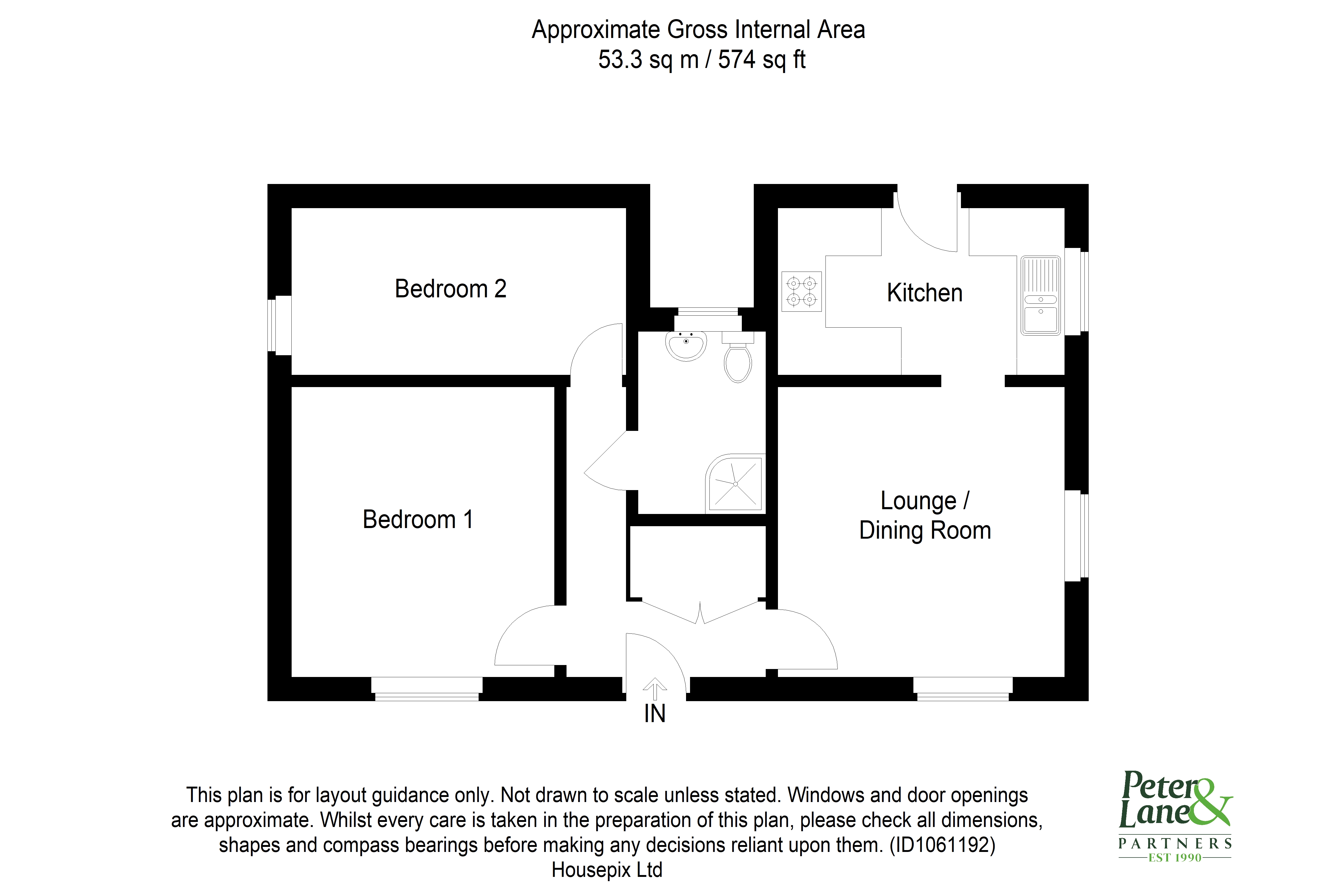 Floorplan for Brampton Road, Huntingdon