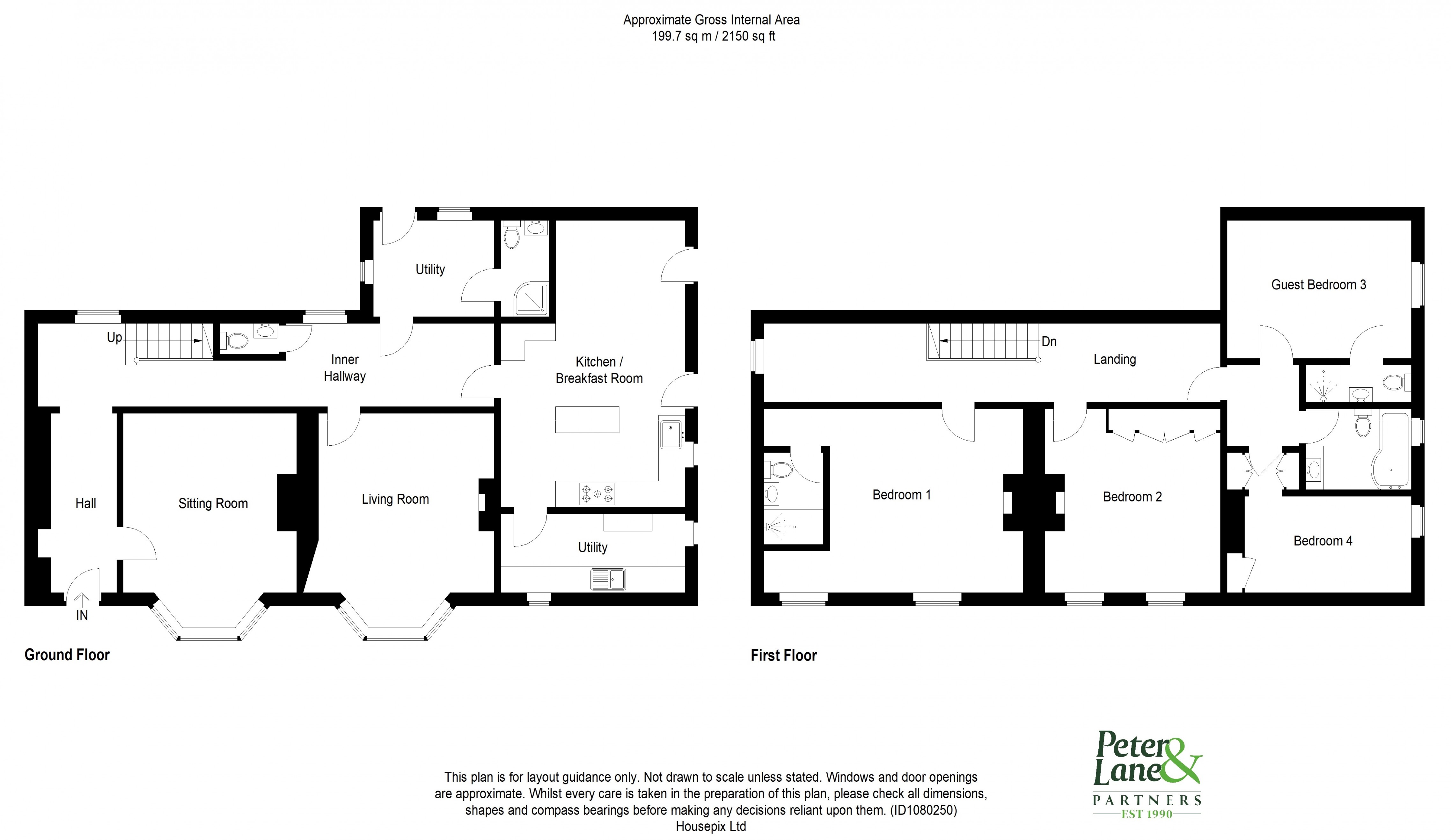 Floorplan for St Peters Road, Huntingdon