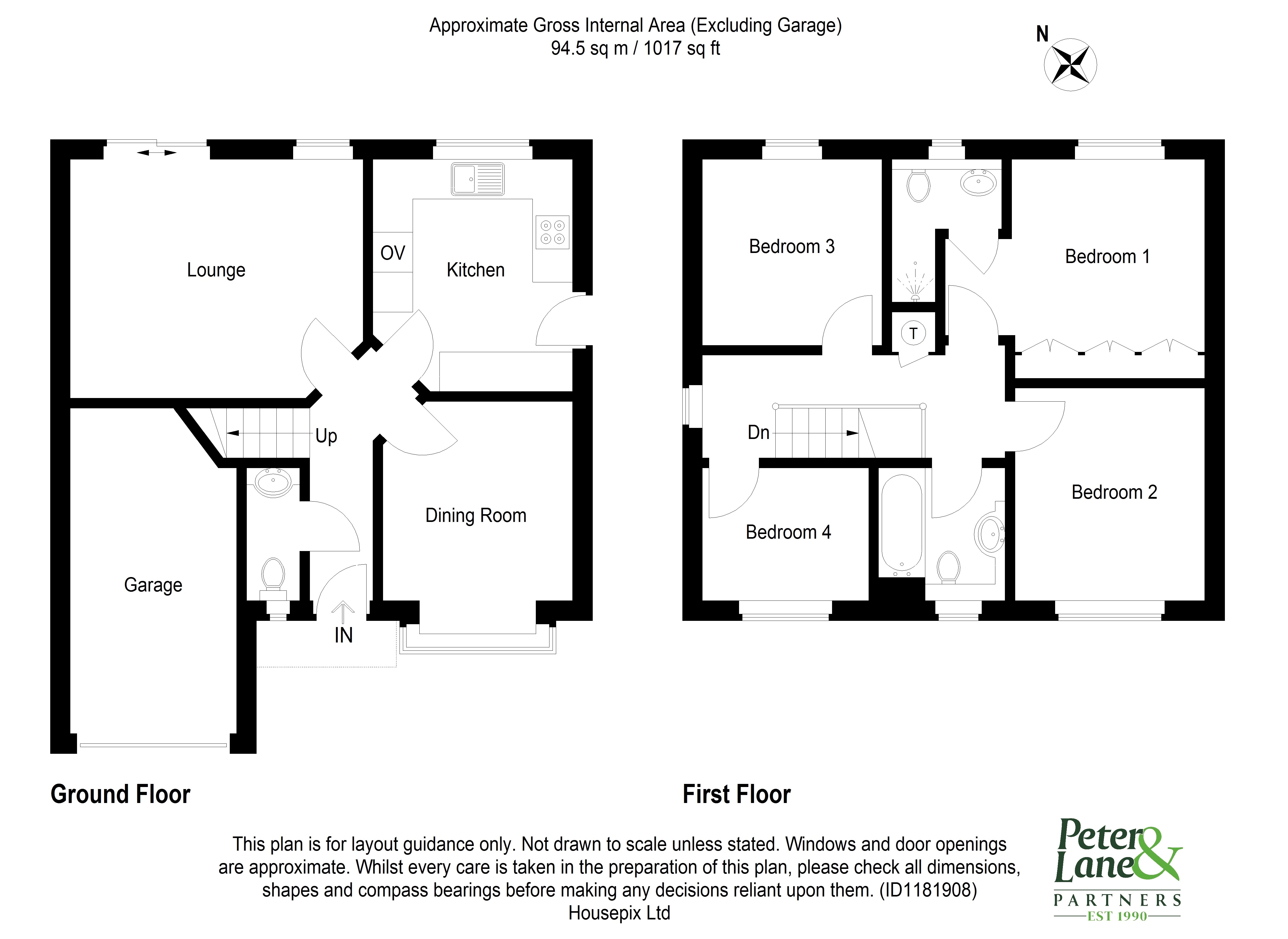 Floorplan for Stukeley Meadows, Huntingdon
