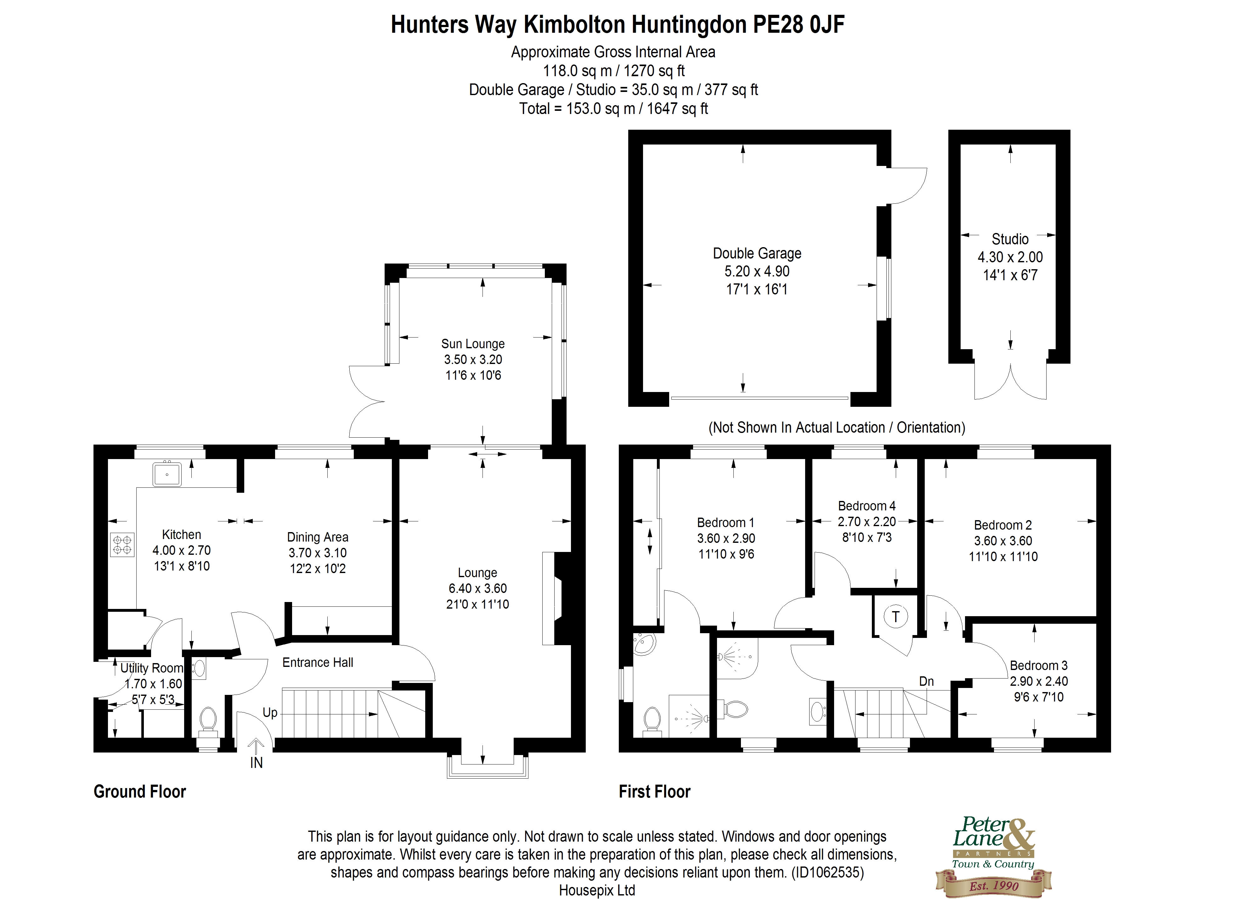 Floorplan for Kimbolton, Huntingdon, Cambridgeshire