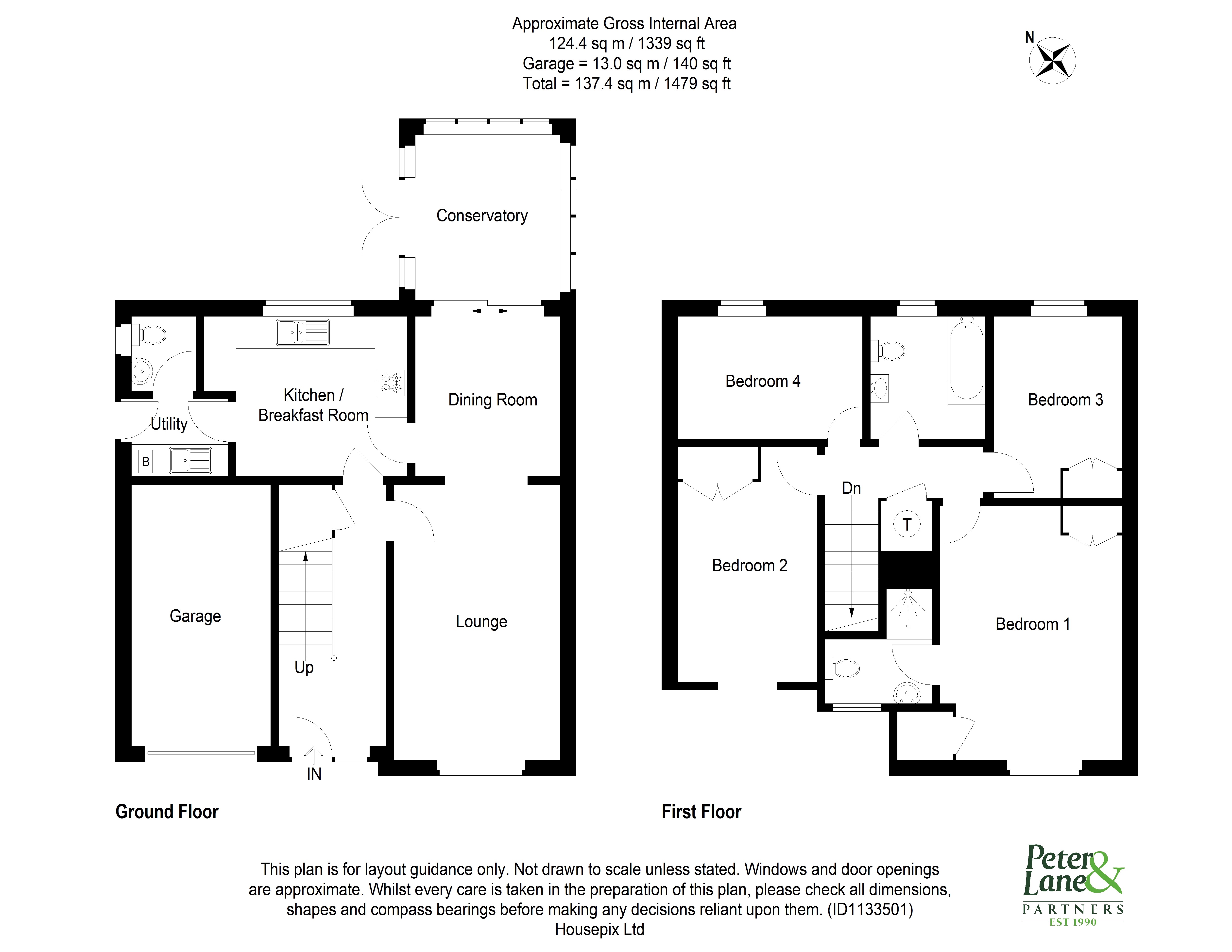 Floorplan for Hartford, Huntingdon