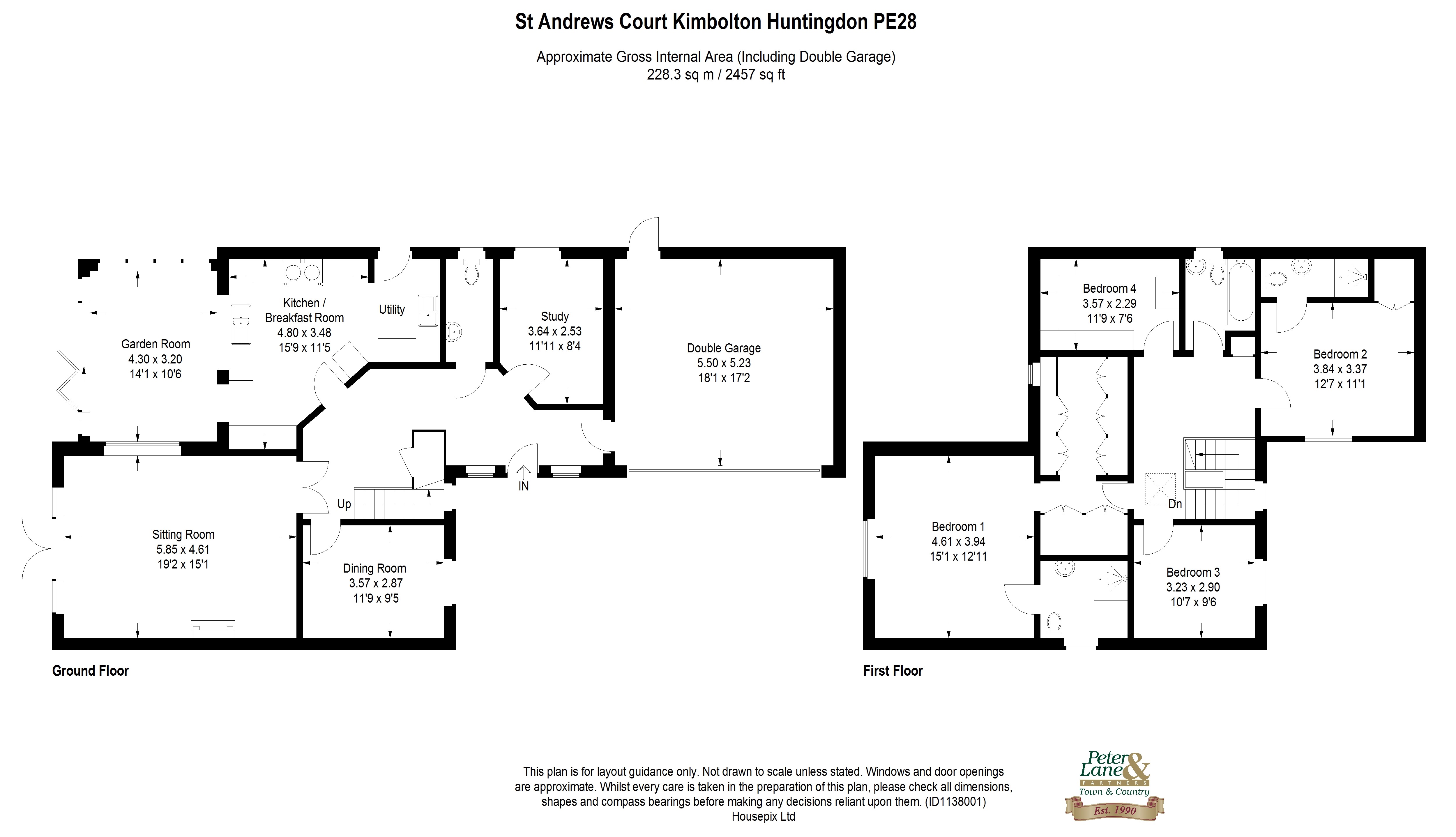 Floorplan for Kimbolton, Huntingdon, Cambridgeshire