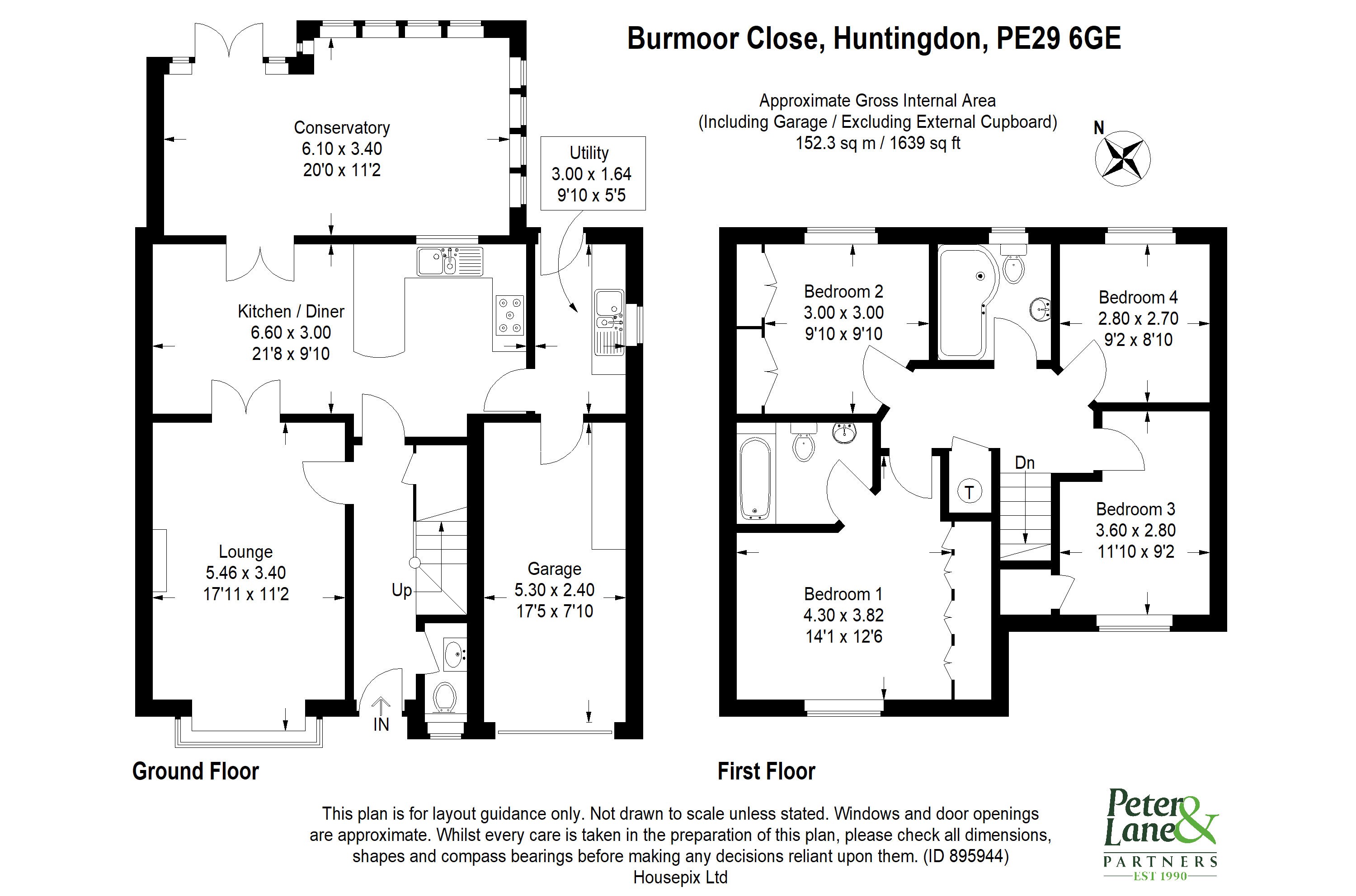 Floorplan for Stukeley Meadows, Huntingdon