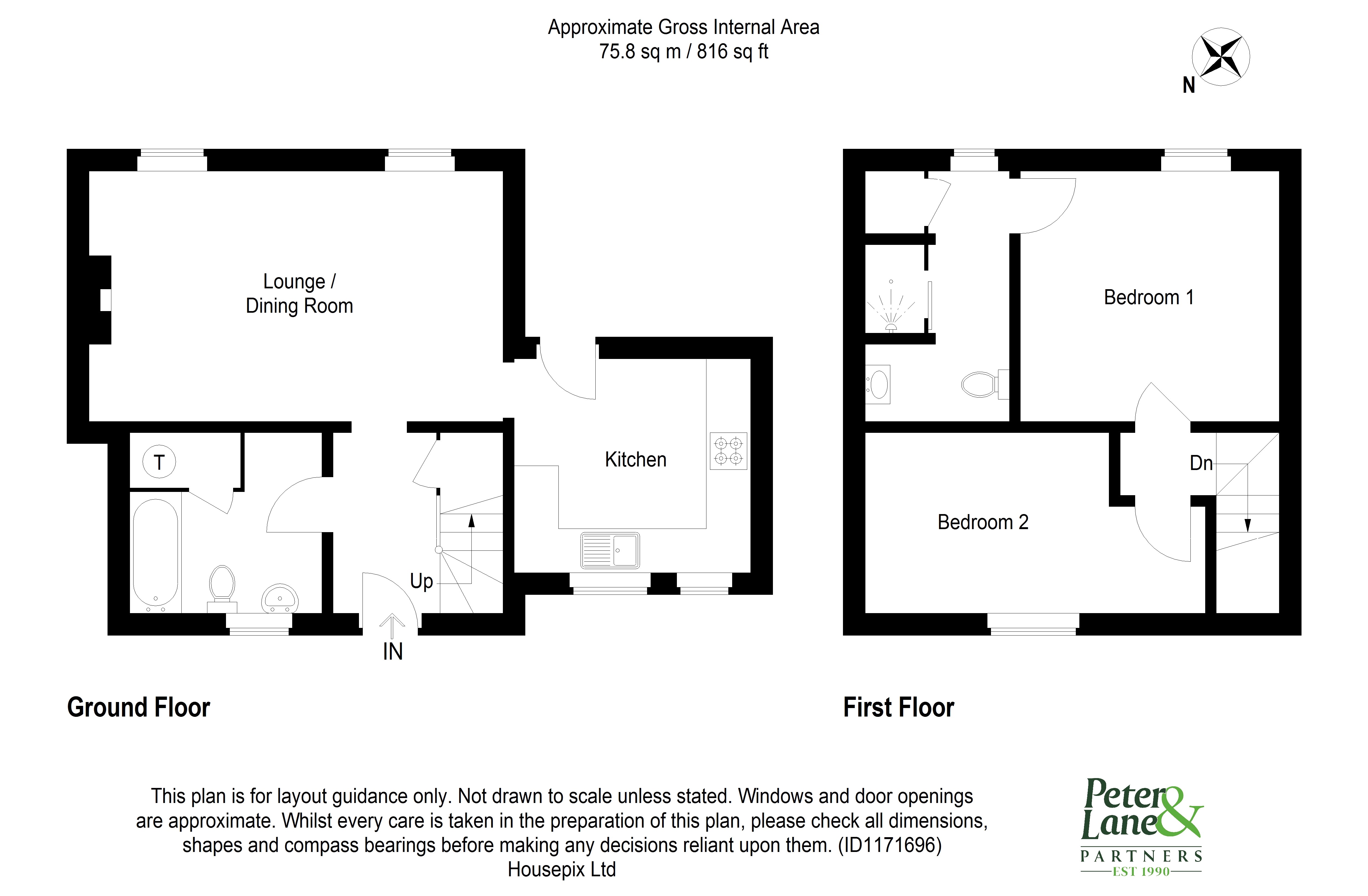 Floorplan for Abbots Ripton, Huntingdon