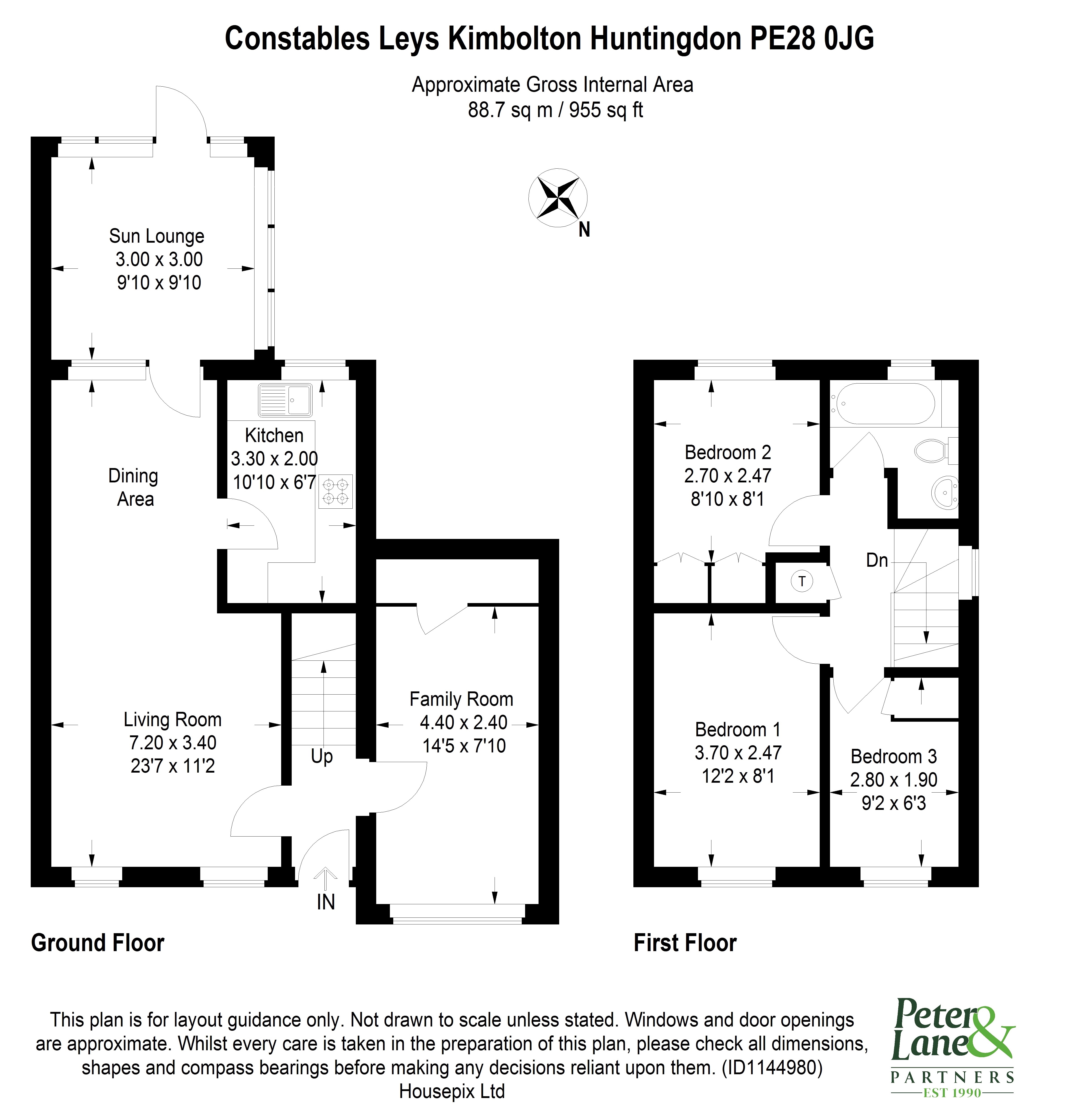 Floorplan for Constables Leys, Kimbolton, Cambridgeshire