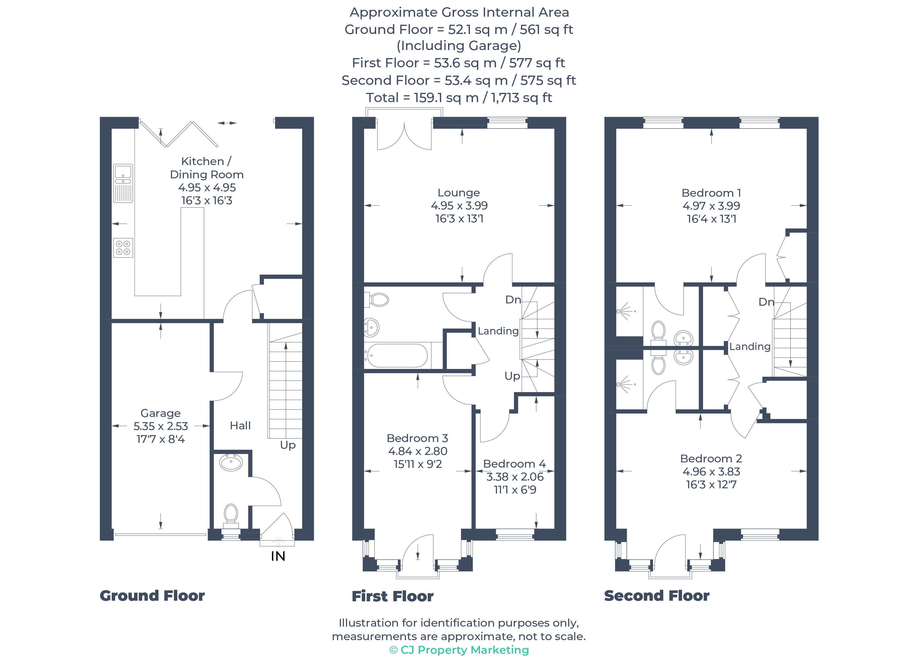 Floorplan for Little Paxton, St Neots, Cambridgeshire