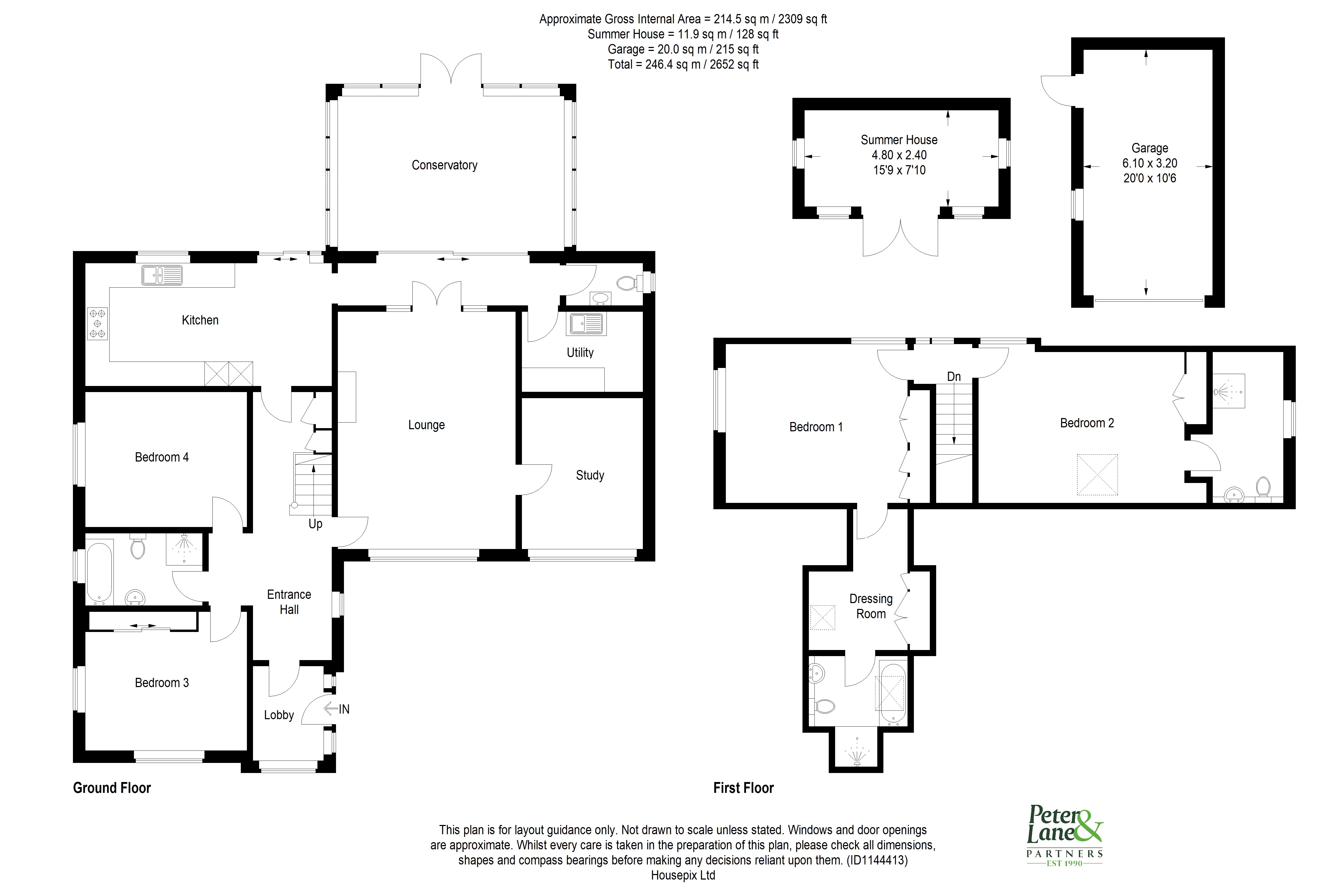 Floorplan for Sawtry, Huntingdon