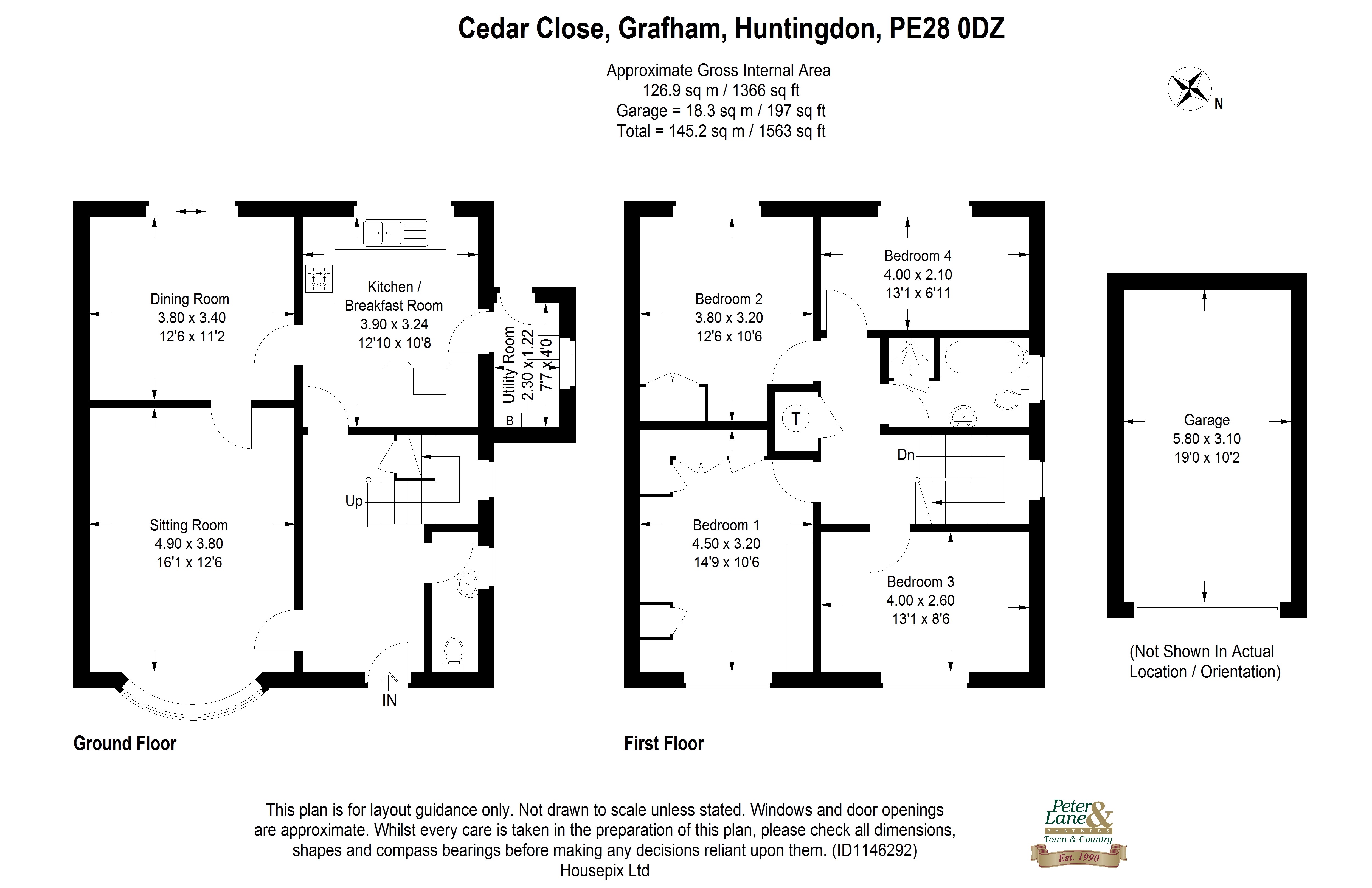 Floorplan for Grafham, Huntingdon, Cambridgeshire