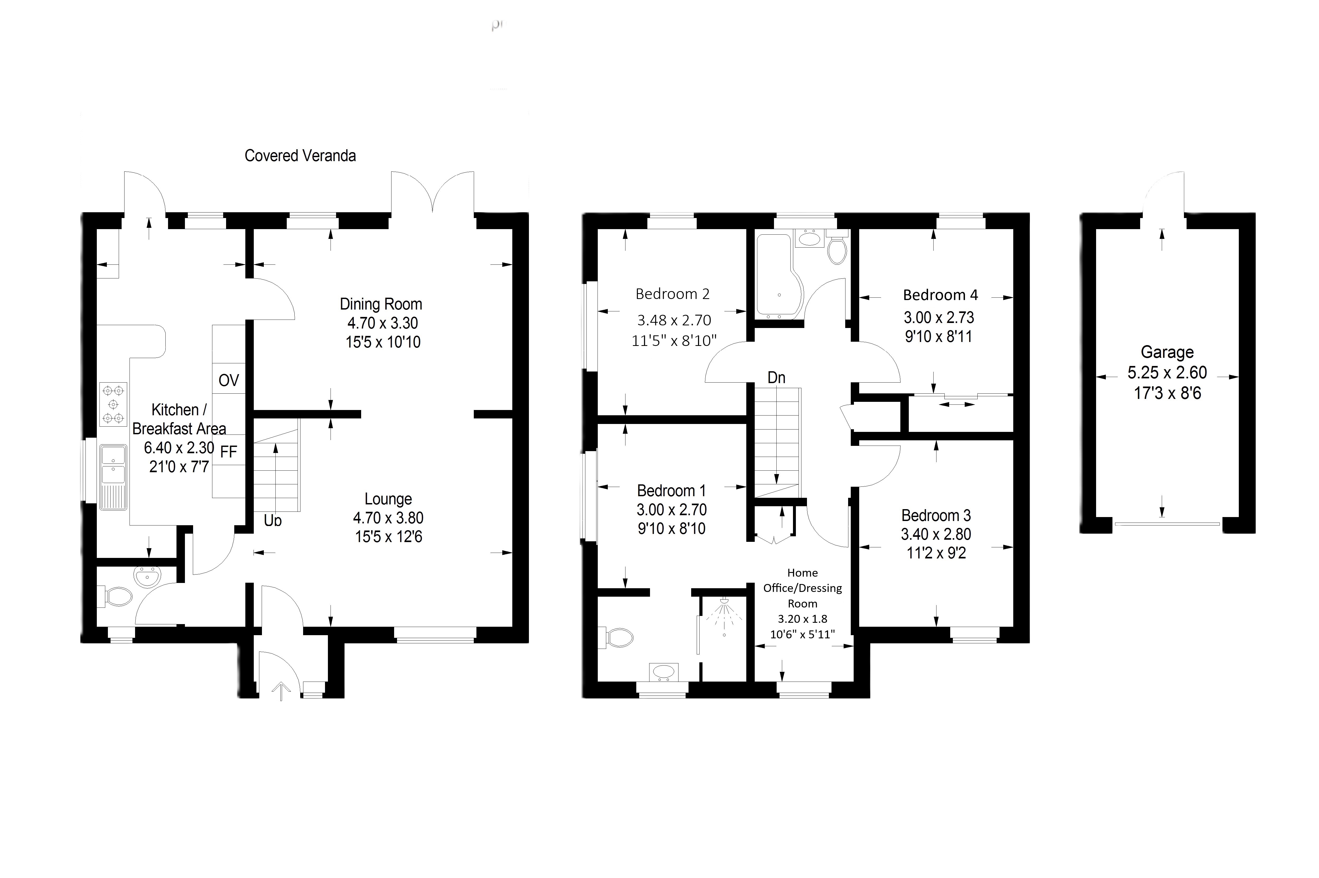 Floorplan for Marlborough Close, St Ives, Cambridgeshire