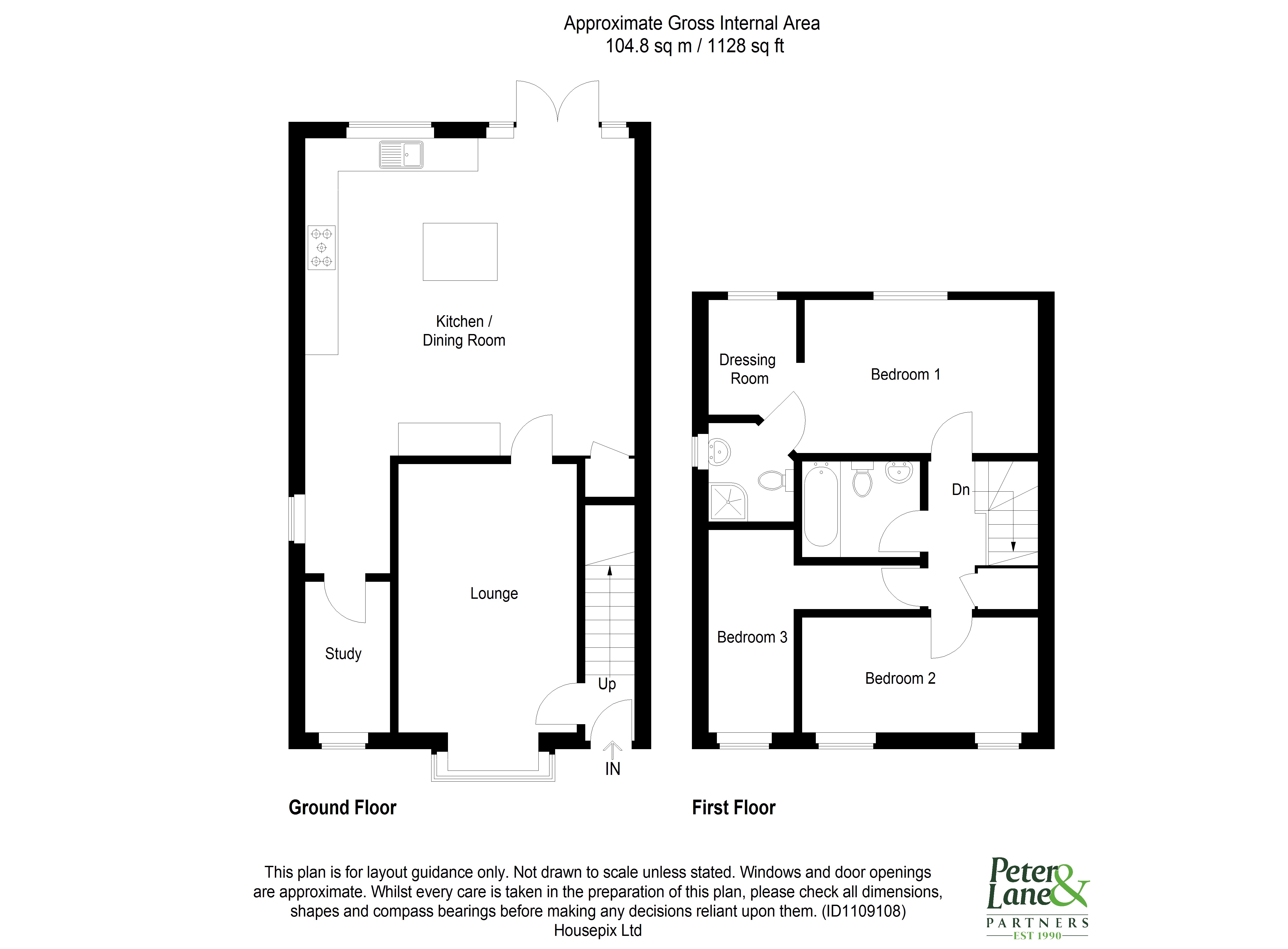 Floorplan for Stukeley Meadows, Huntingdon