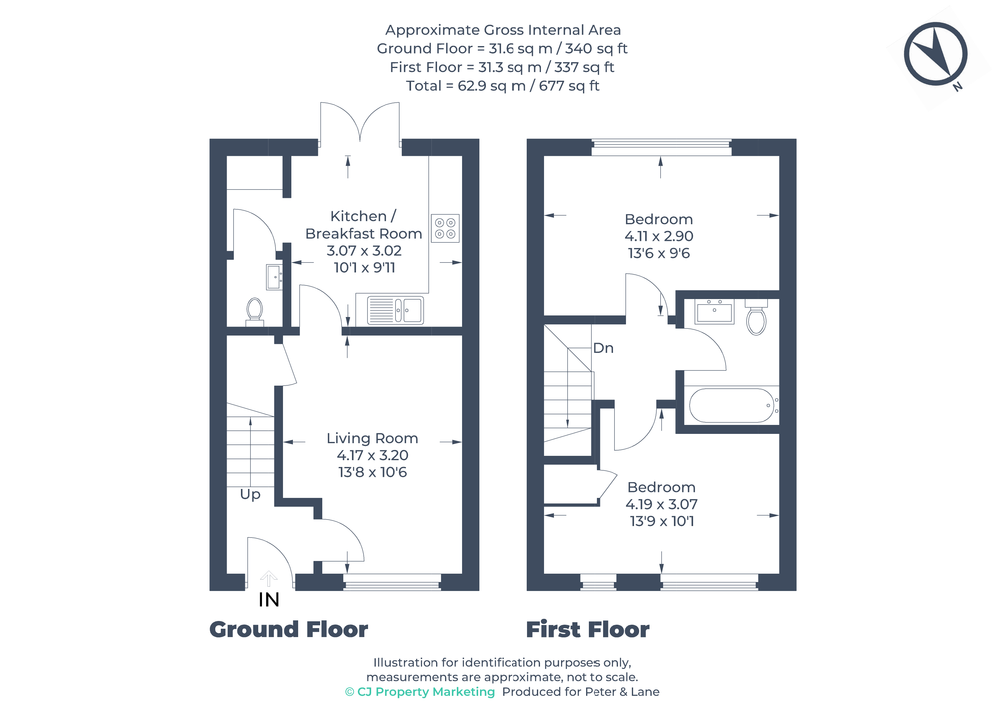 Floorplan for Little Paxton, St Neots, Cambridgeshire