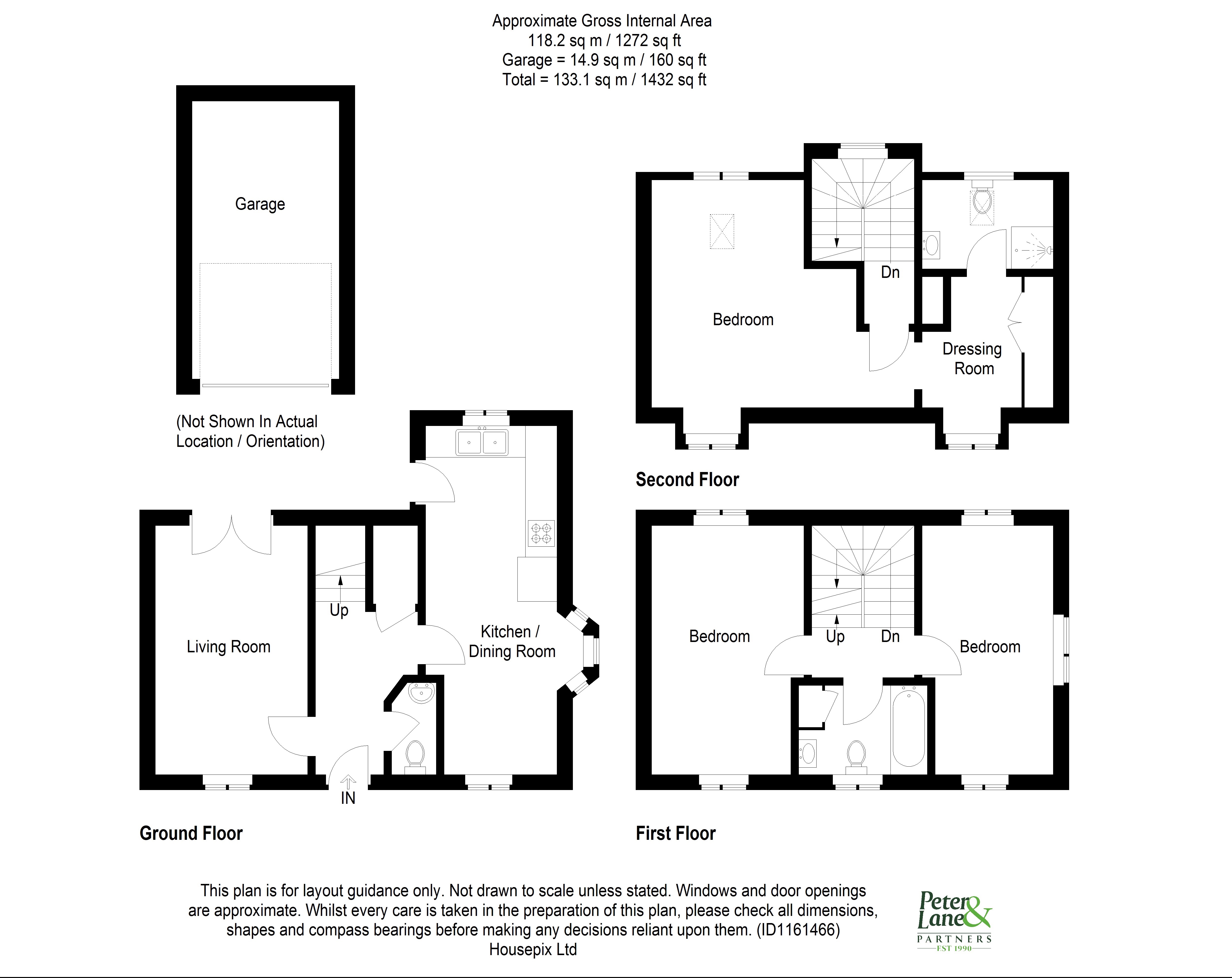 Floorplan for Hinchingbrooke Park, Huntingdon
