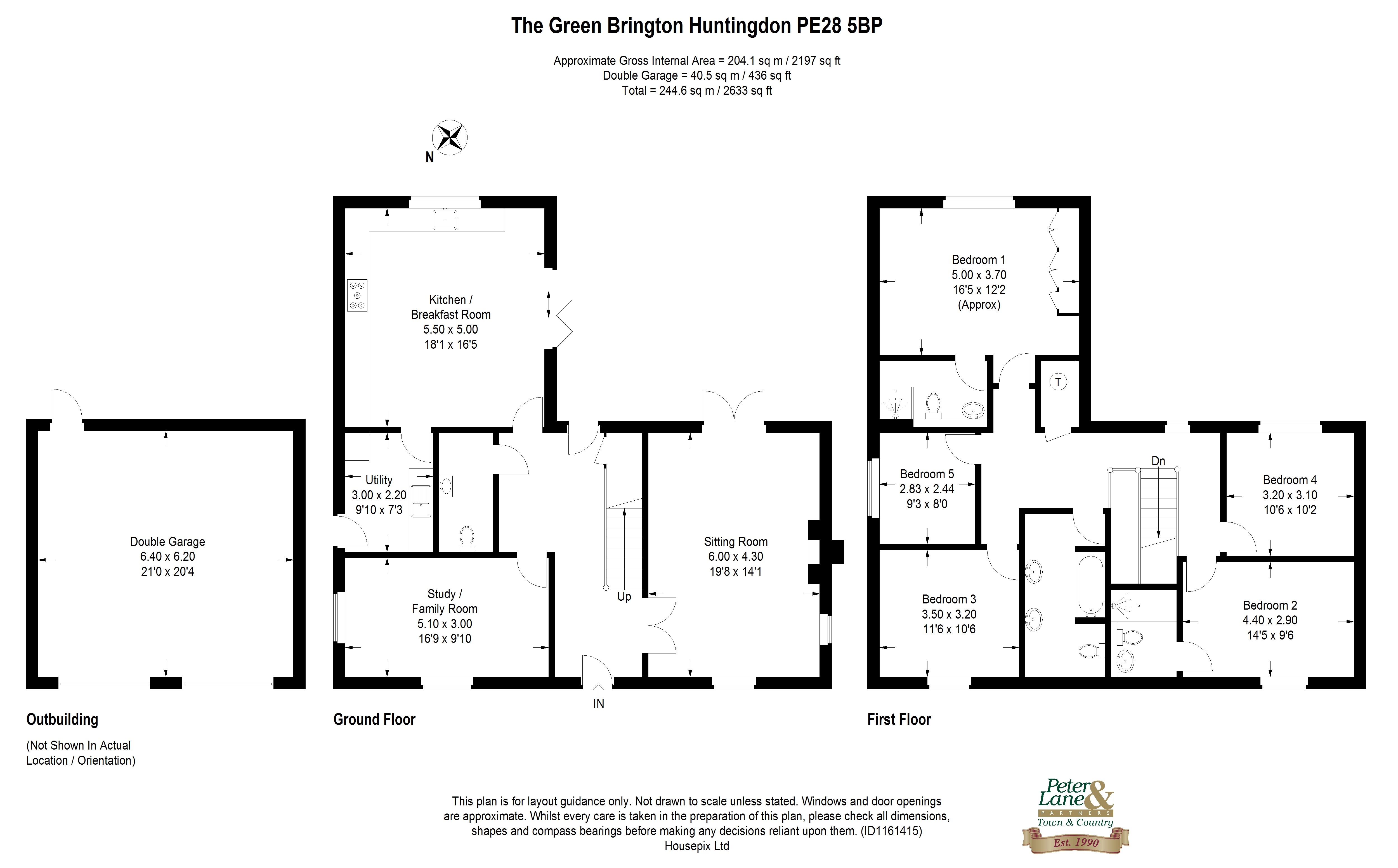 Floorplan for Brington, Huntingdon, Cambridgeshire