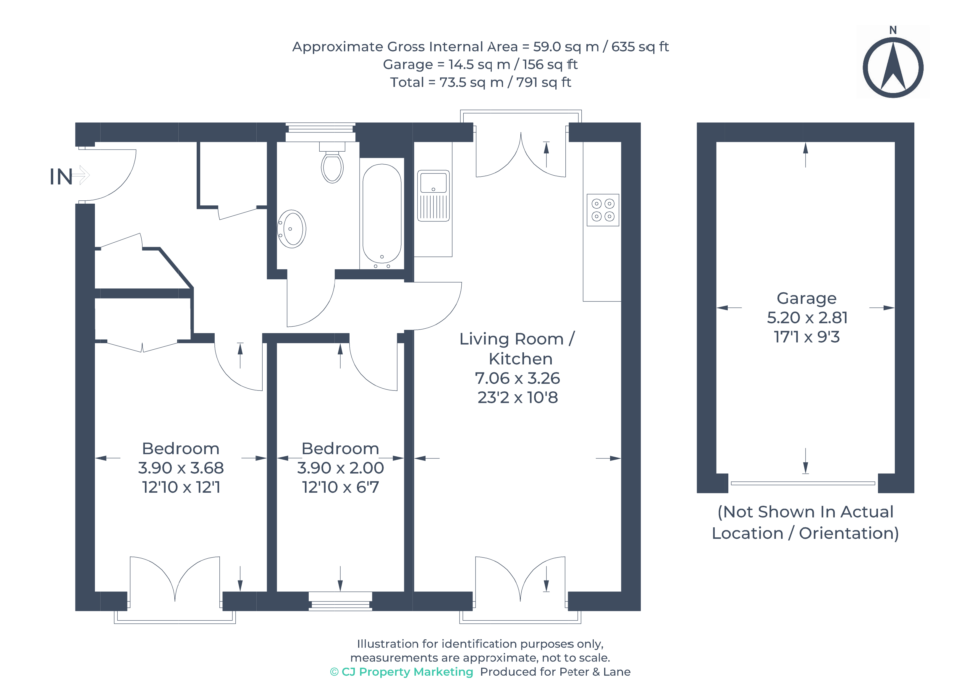 Floorplan for Cambridge Road, St Neots, Cambridgeshire