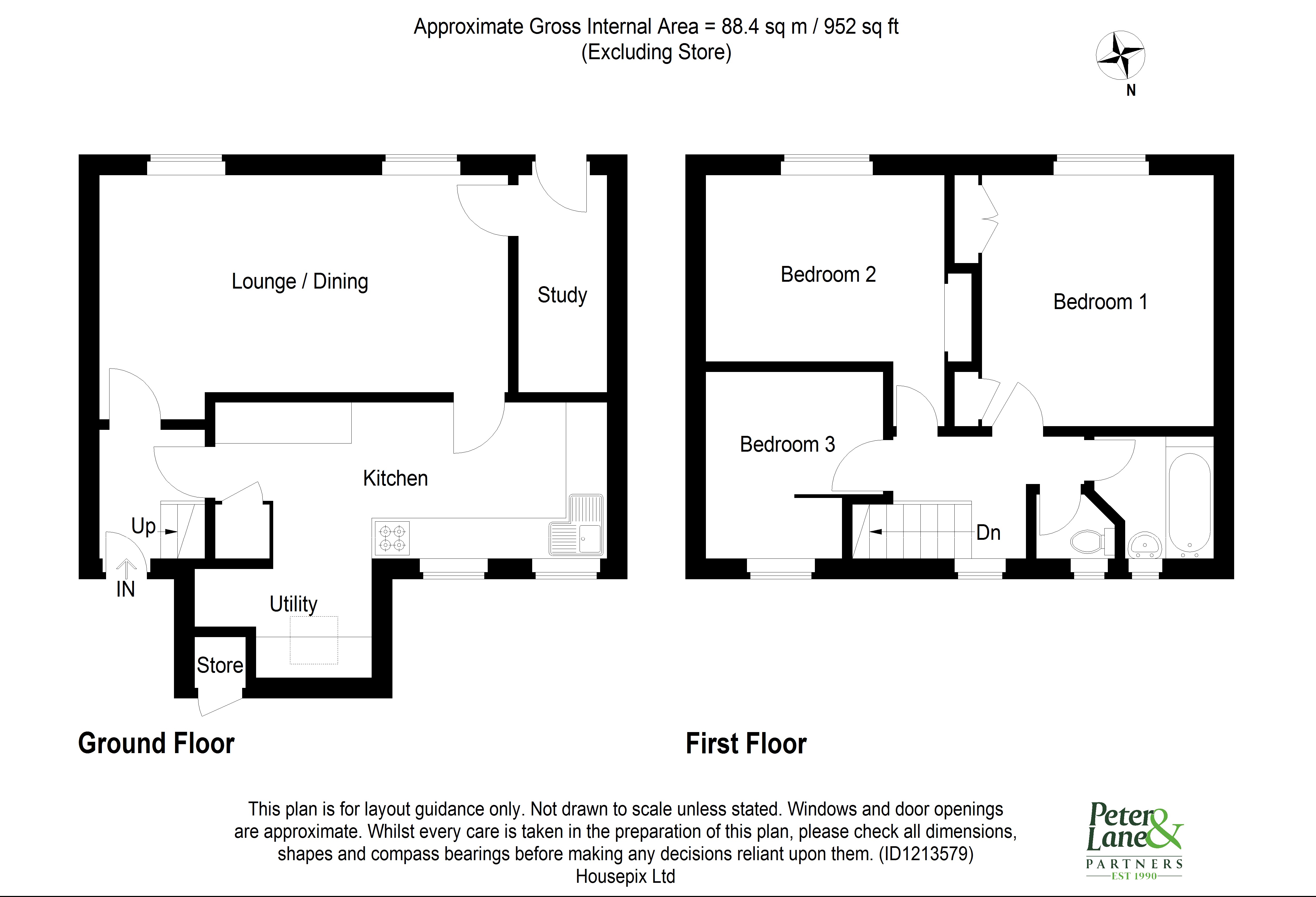 Floorplan for Brampton, Huntingdon