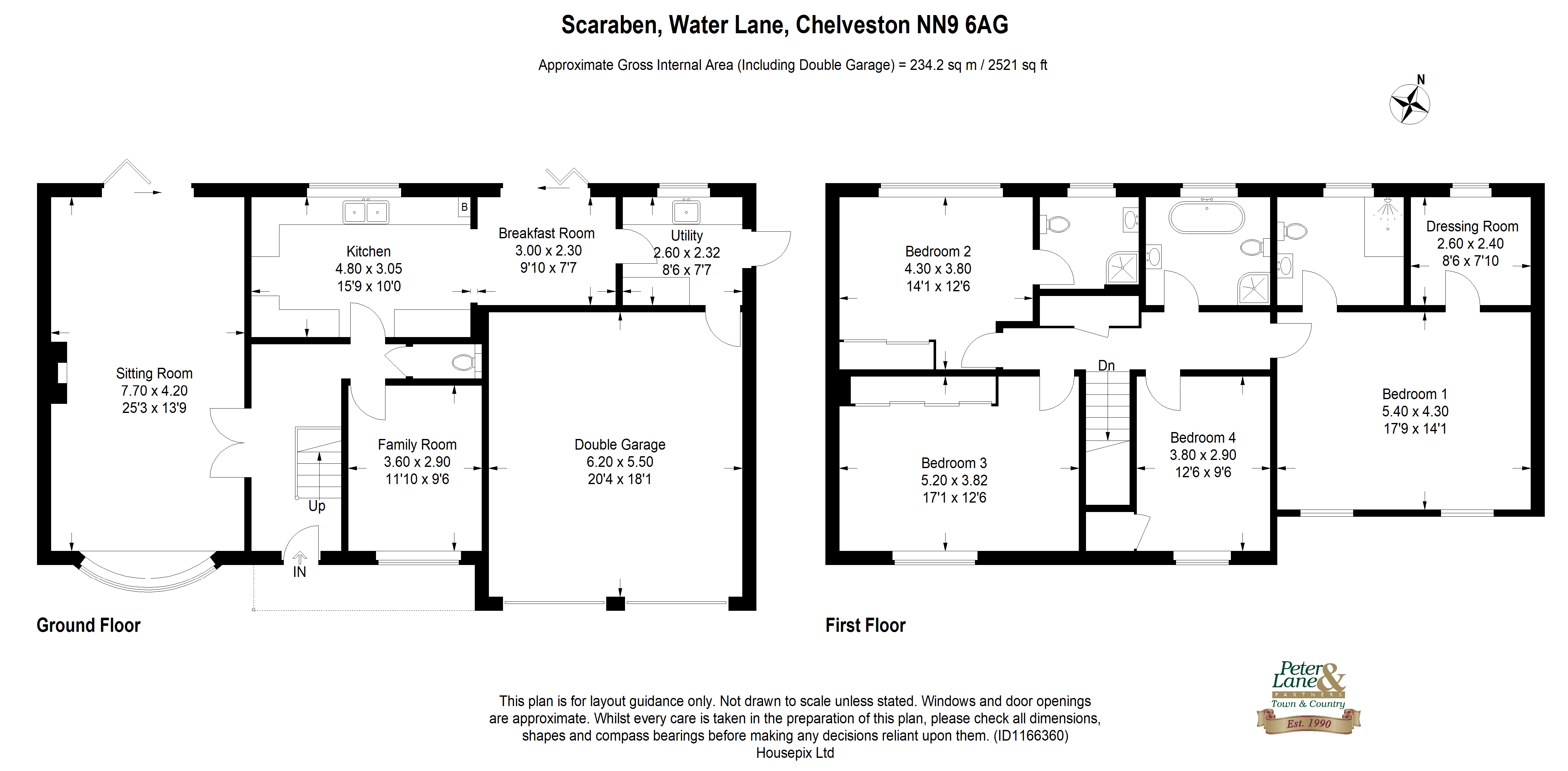 Floorplan for Chelveston, Wellingborough, Northamptonshire