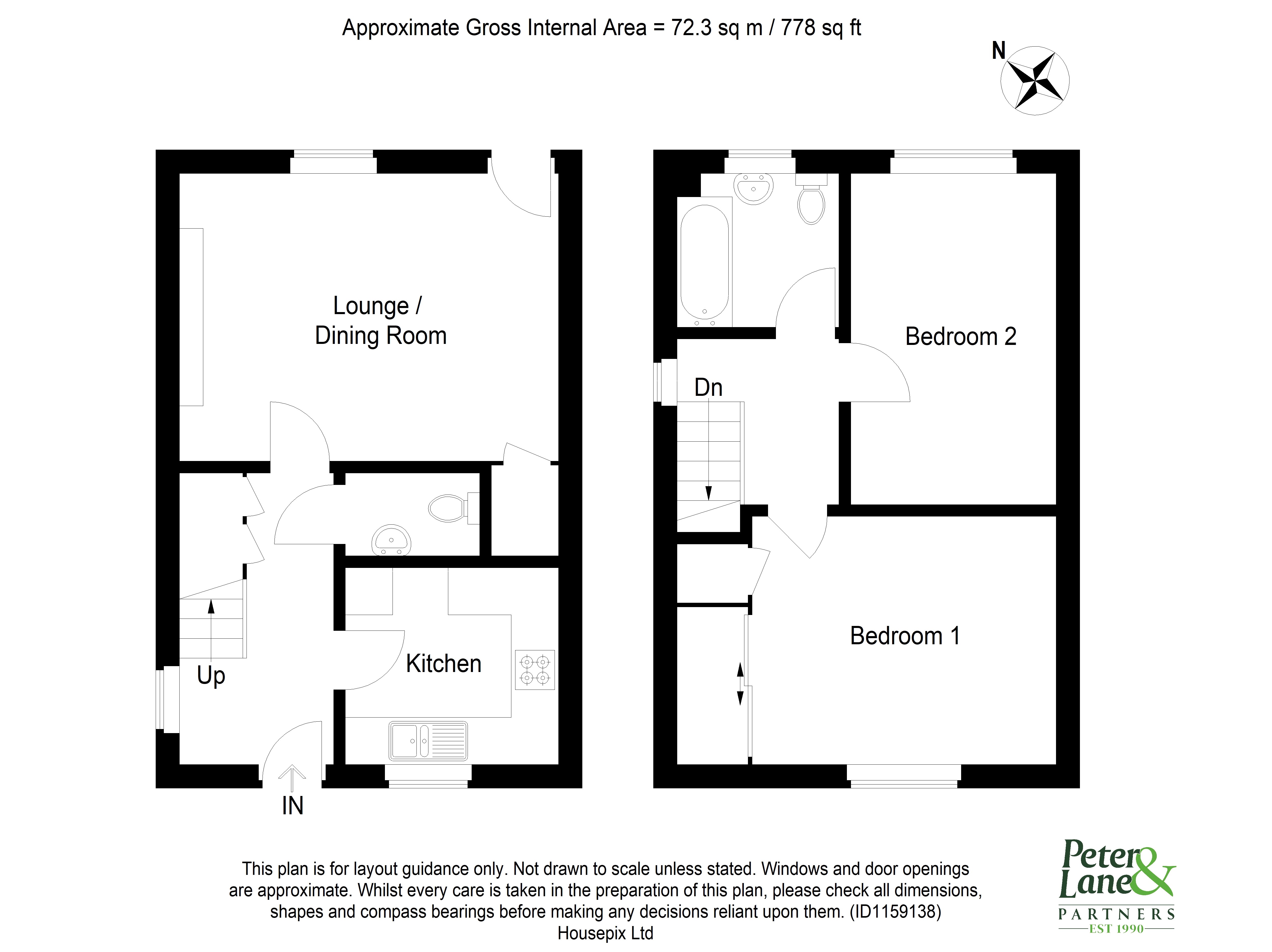 Floorplan for Brampton, Huntingdon