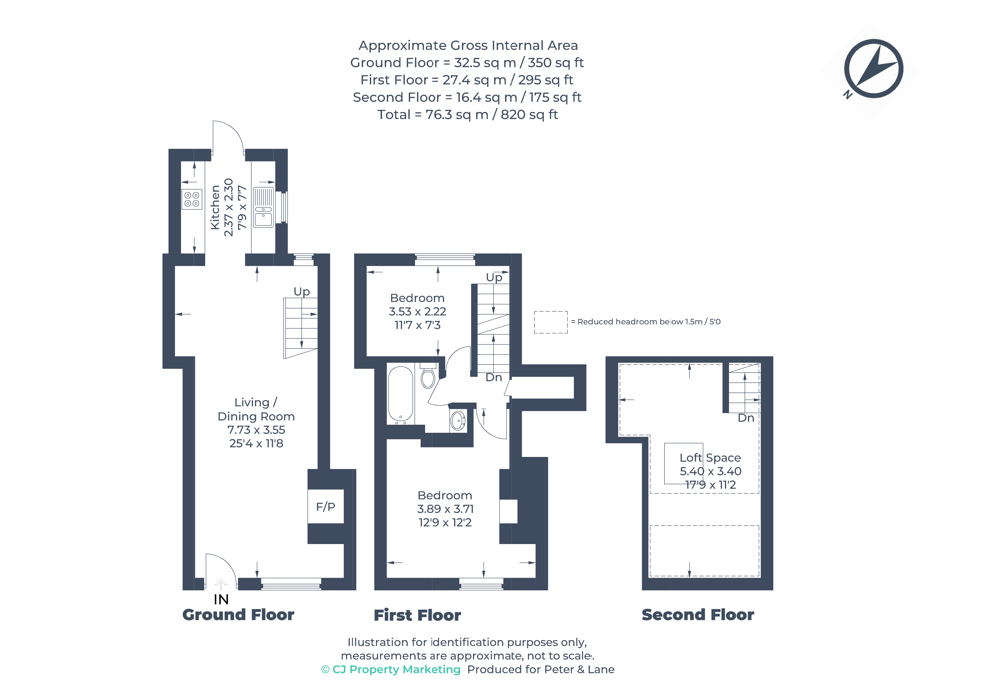 Floorplan for Abbotsley, St Neots, Cambridgeshire