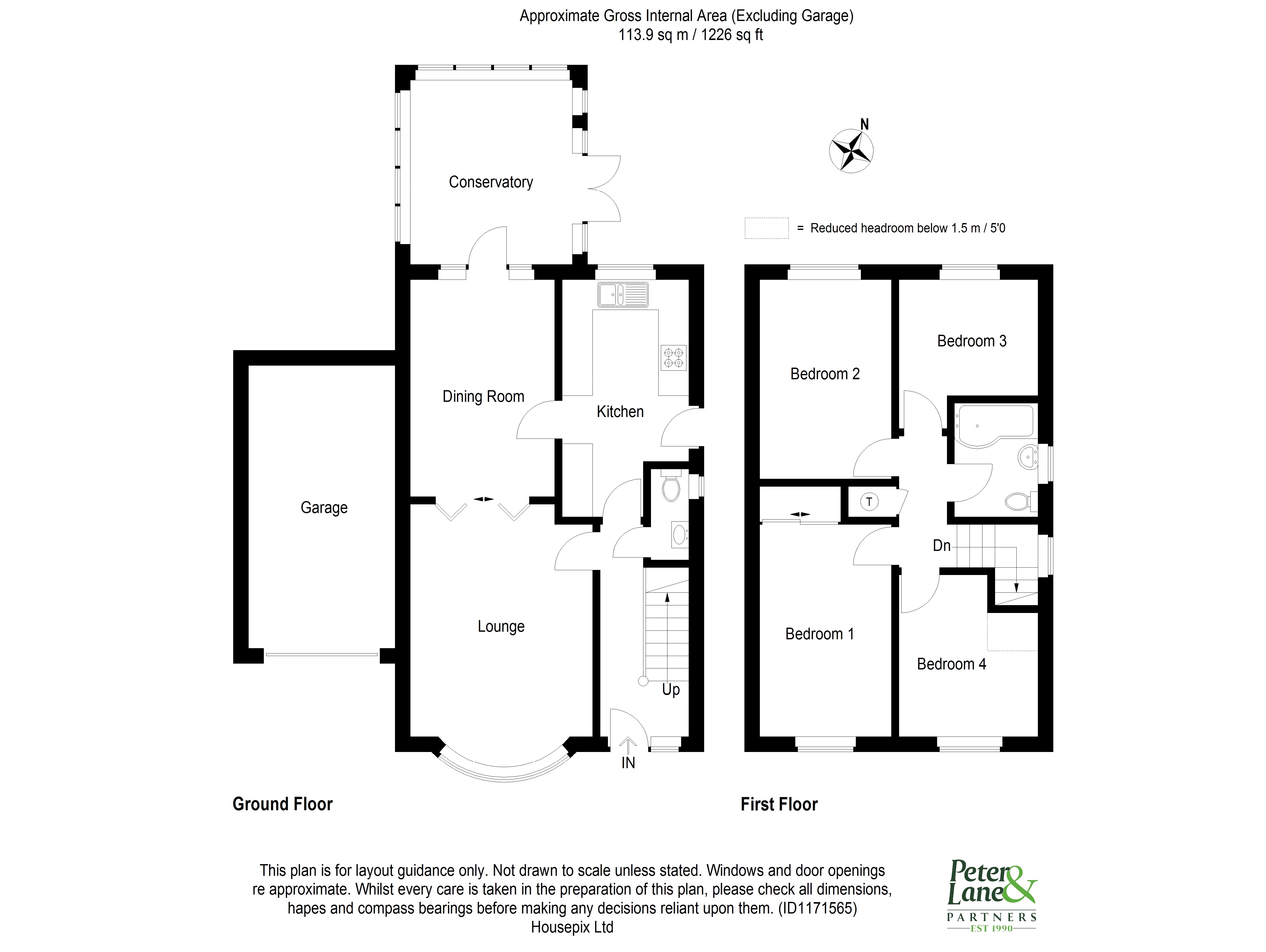 Floorplan for Sawtry, Huntingdon