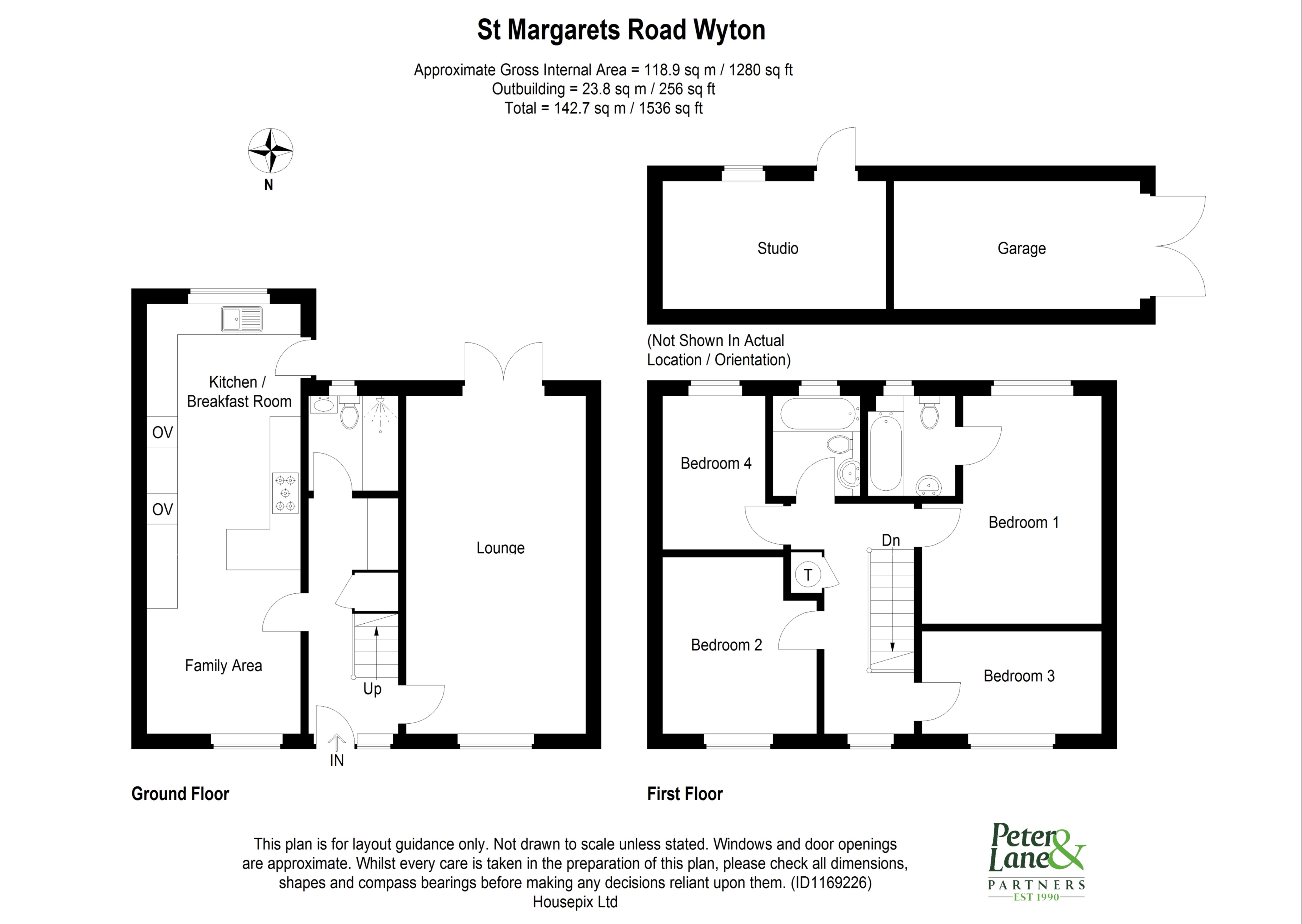 Floorplan for Wyton, Huntingdon