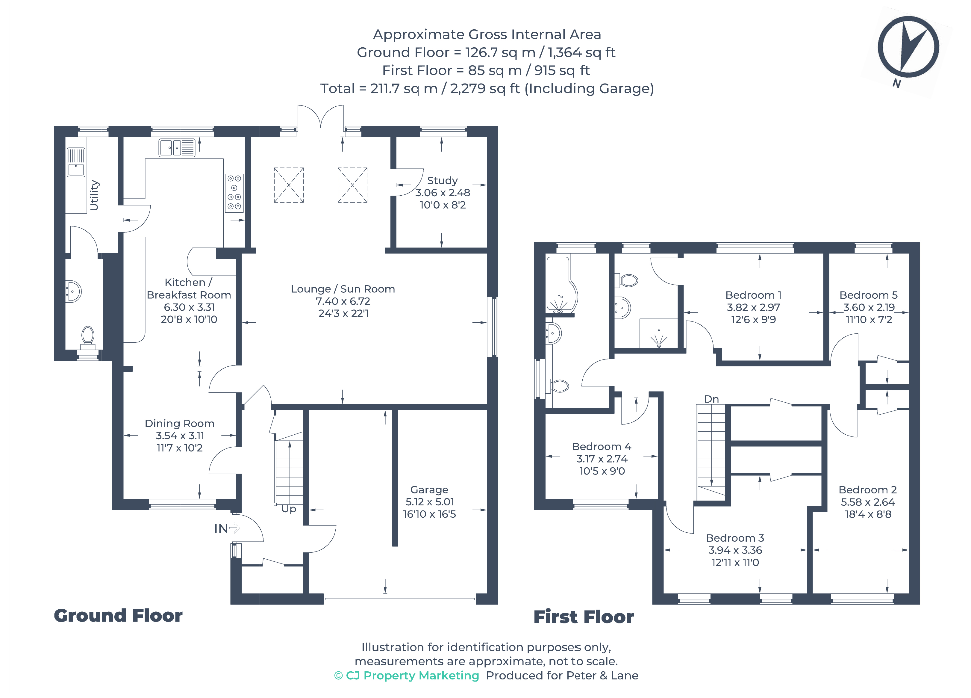 Floorplan for Little Paxton, St Neots, Cambridgeshire