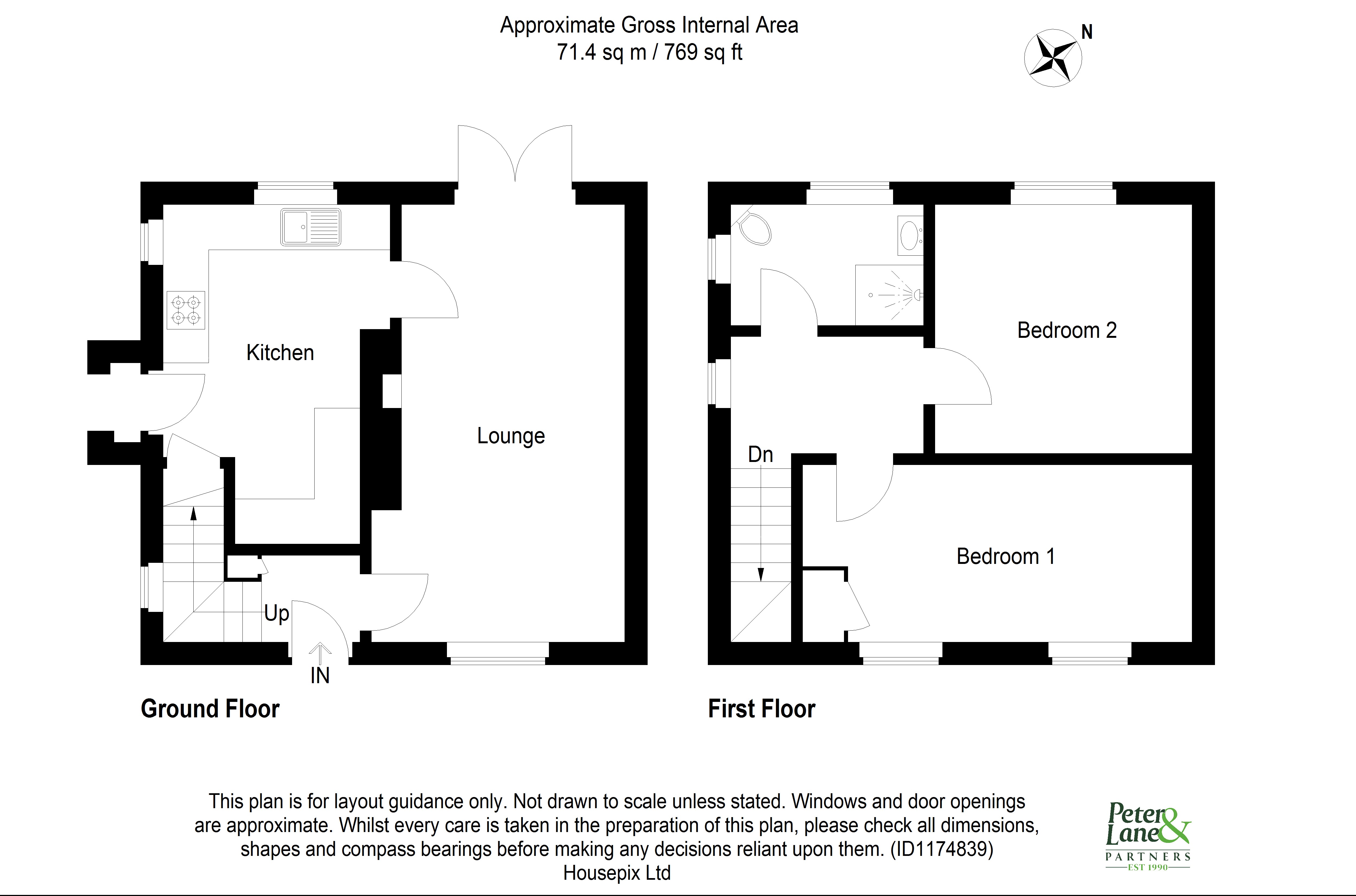 Floorplan for Queens Drive, Huntingdon