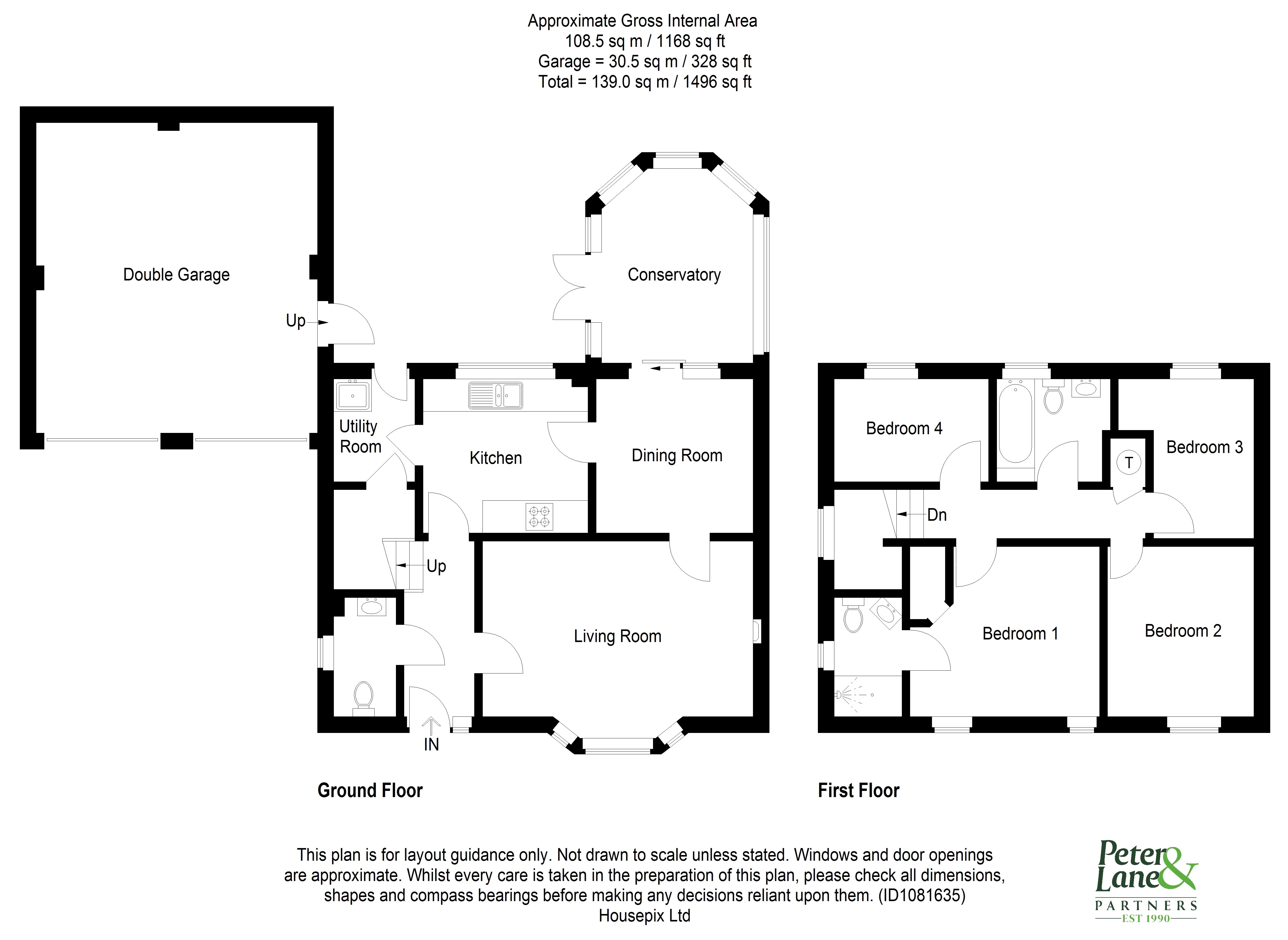 Floorplan for Hinchingbrooke Park, Huntingdon