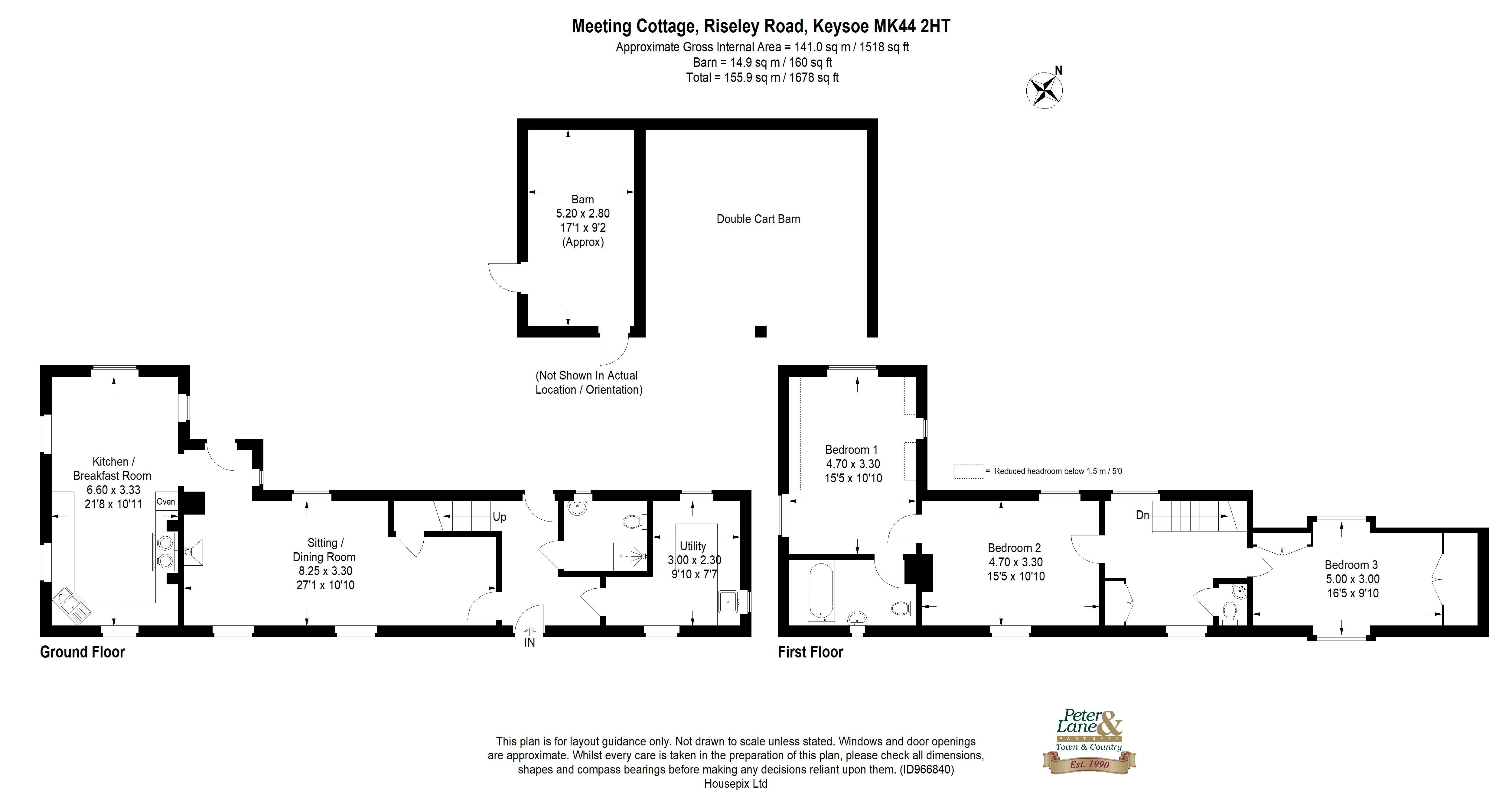 Floorplan for Riseley Road, Keysoe