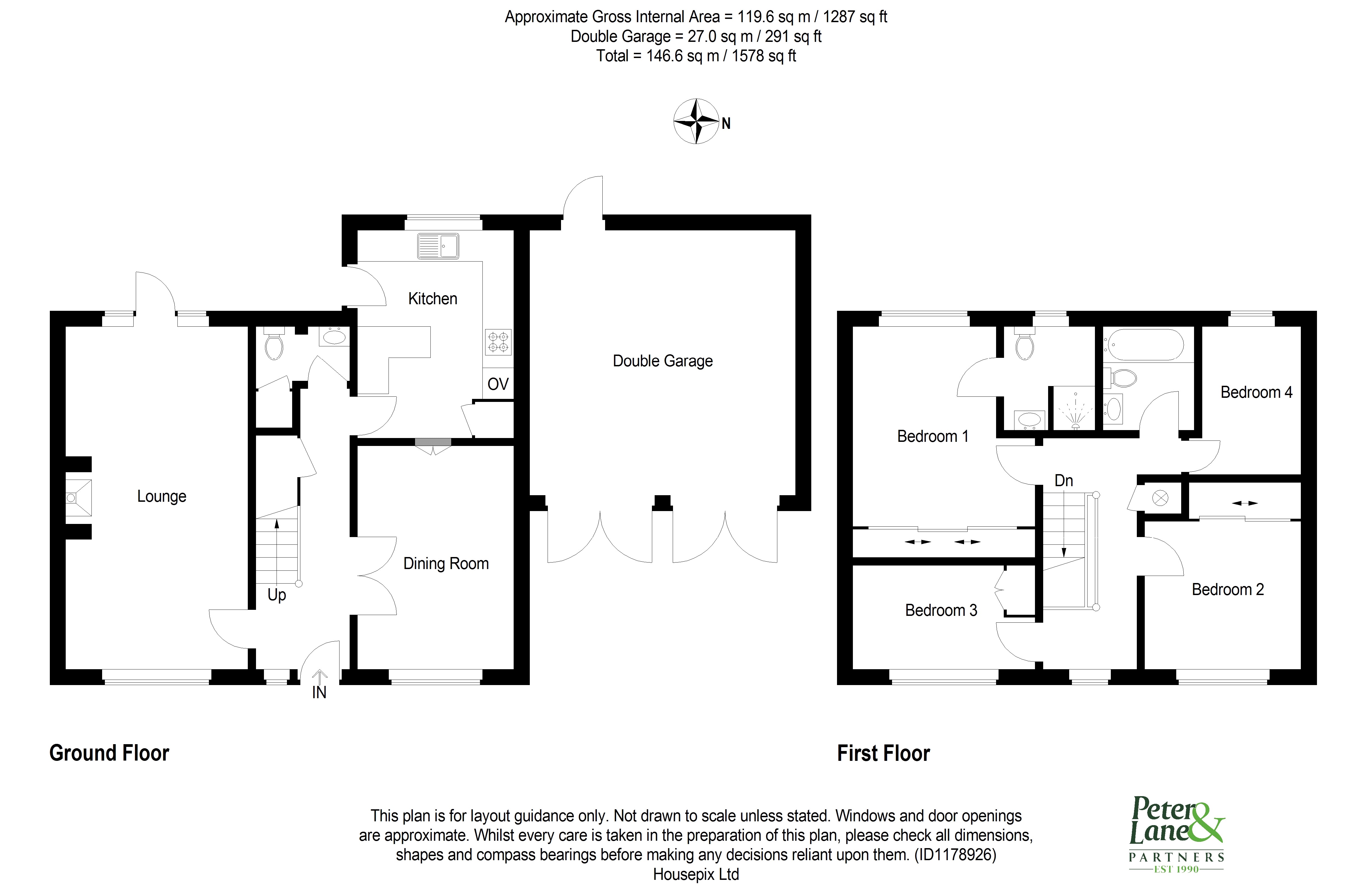 Floorplan for Wyton, Huntingdon