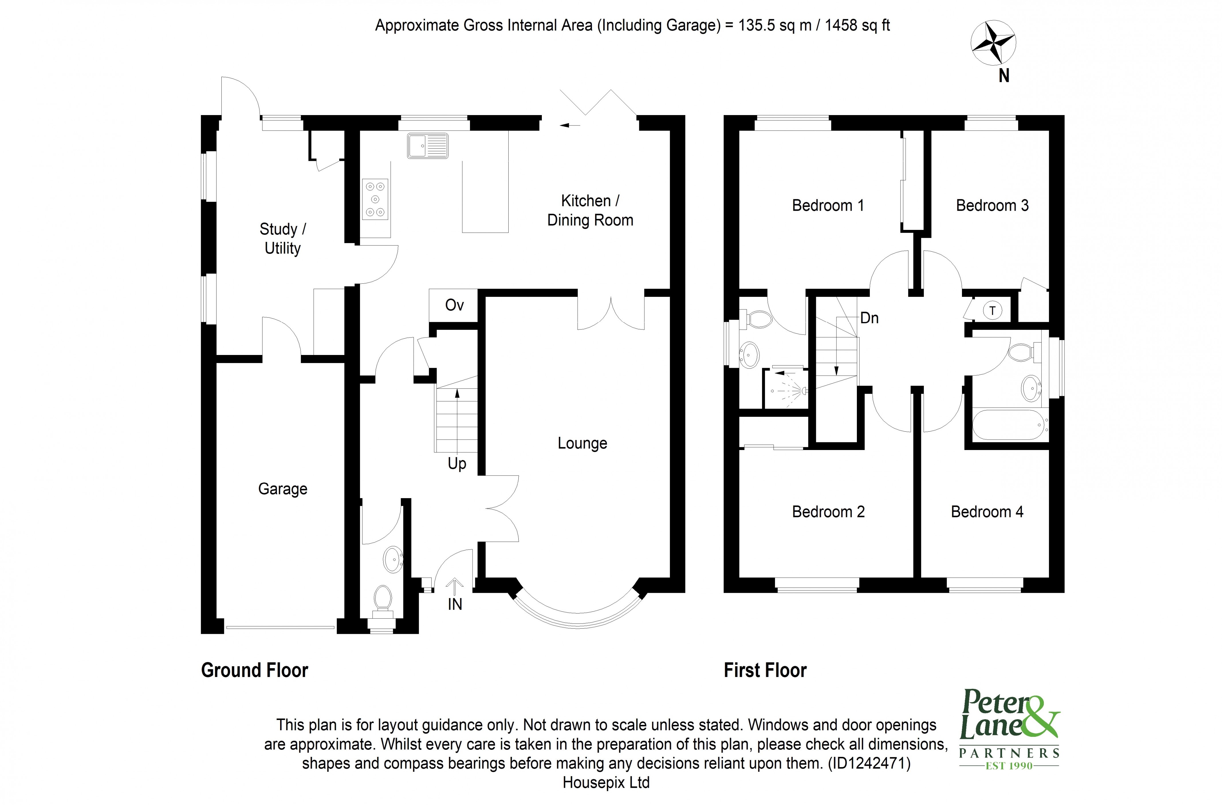Floorplan for Stukeley Meadows, Huntingdon