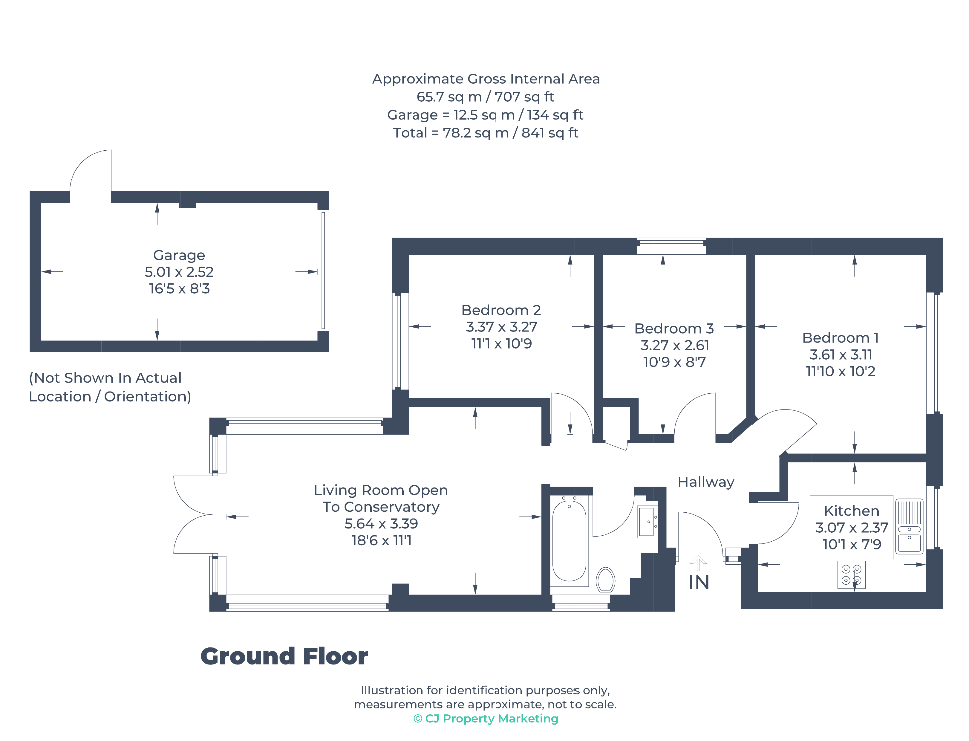 Floorplan for Eaton Socon, St Neots, Cambridgeshire