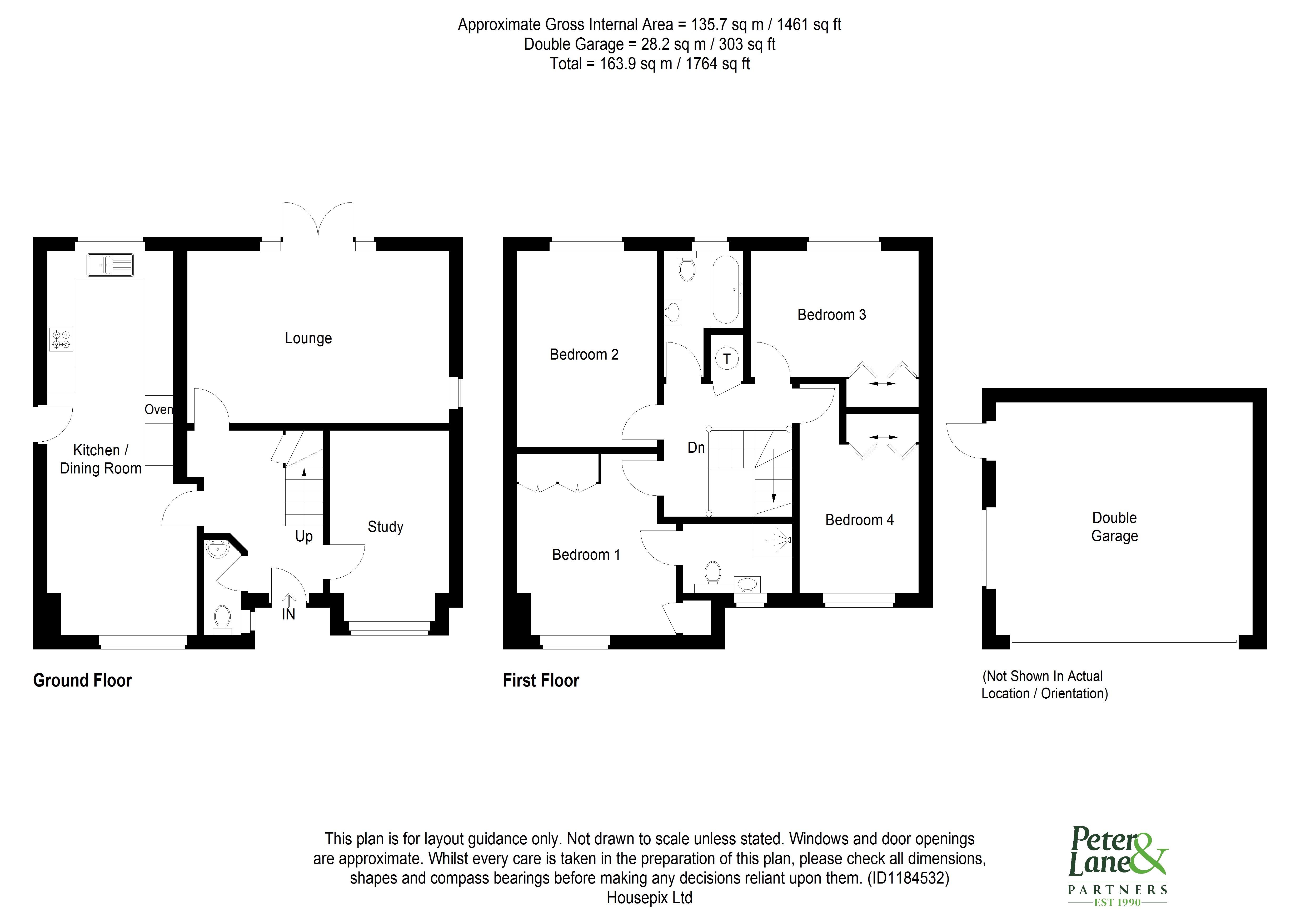 Floorplan for Sawtry, Huntingdon