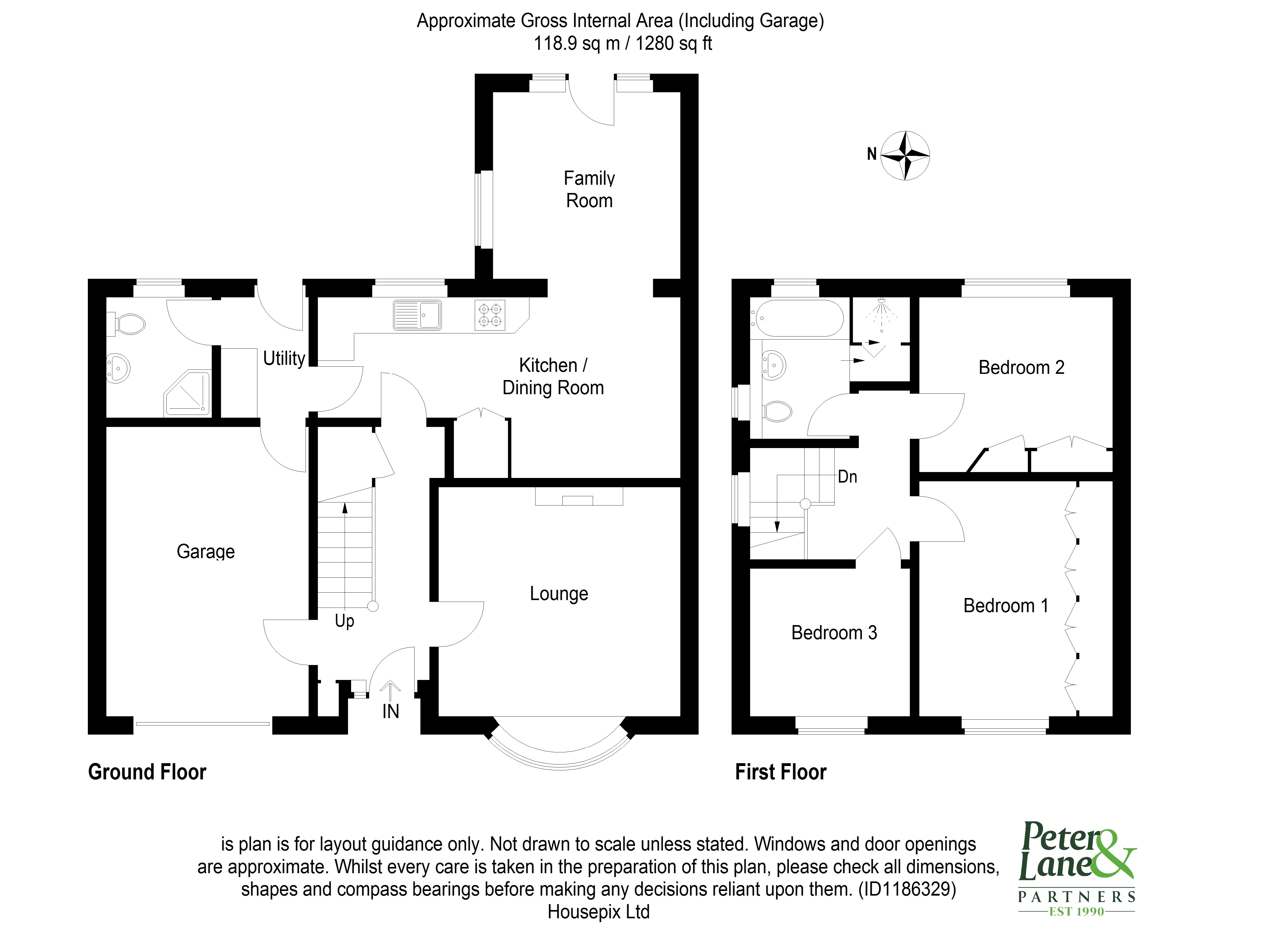 Floorplan for Offord Cluny, St Neots