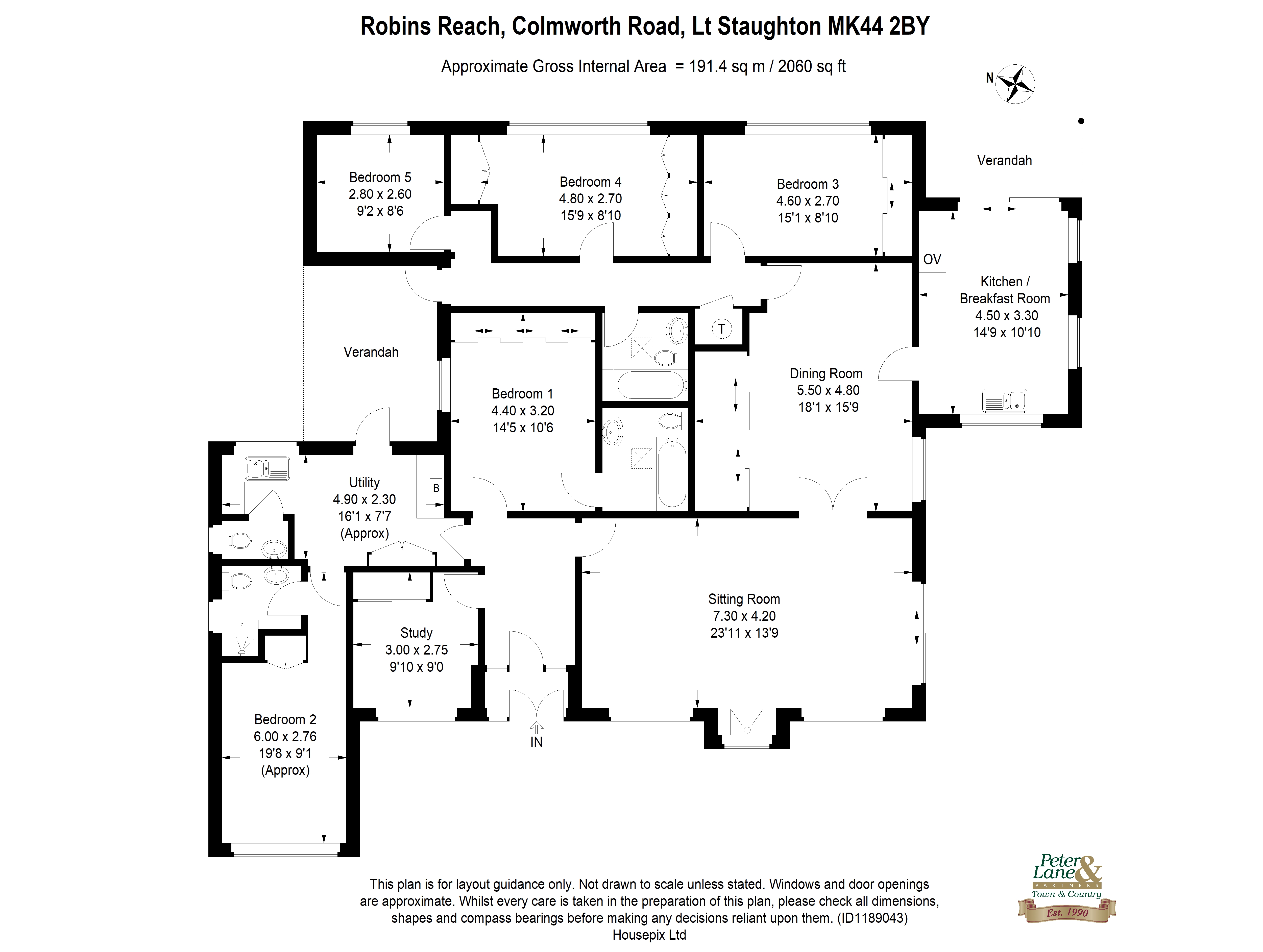 Floorplan for Little Staughton, Bedford
