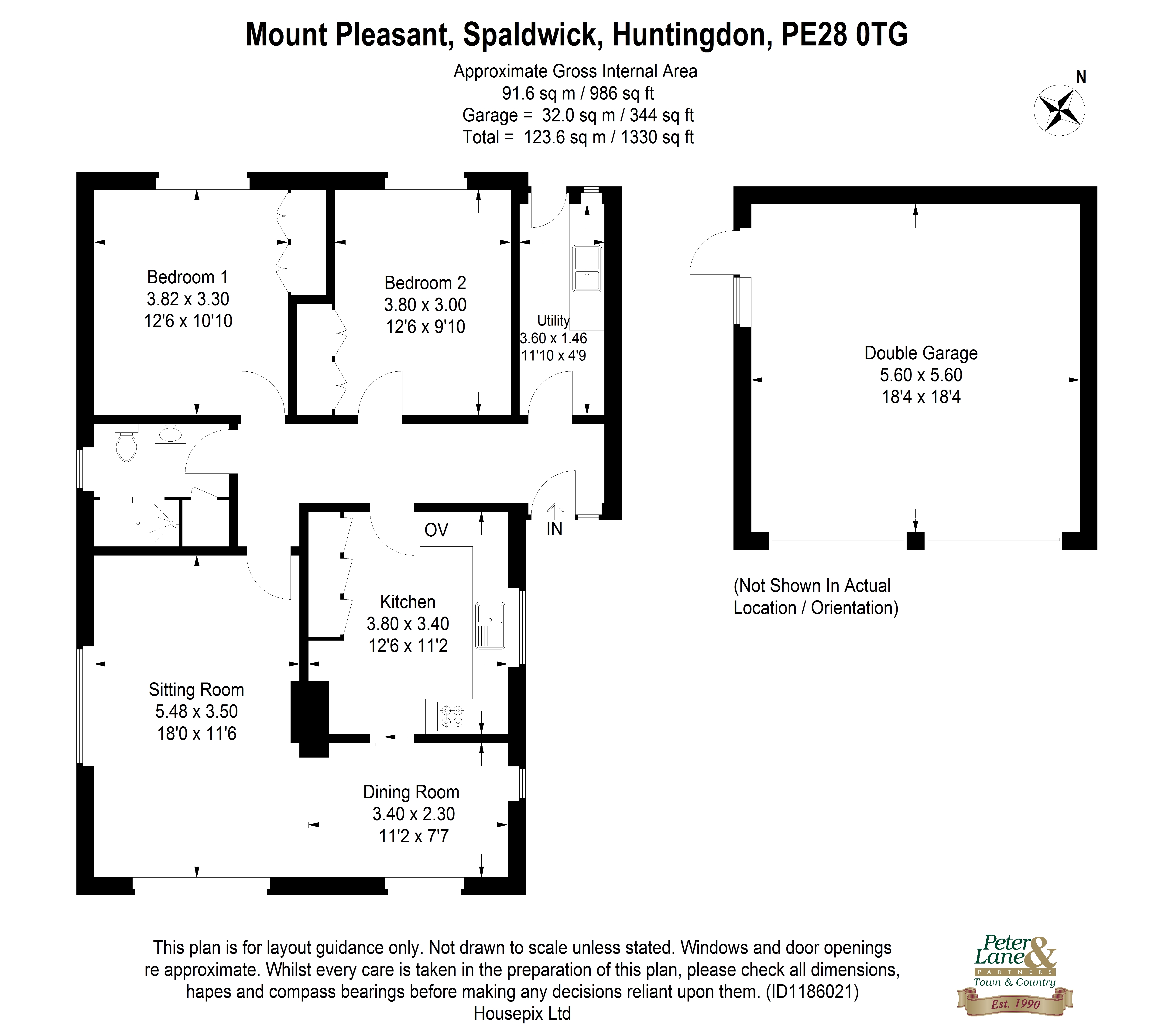 Floorplan for Spaldwick, Huntingdon, Cambridgeshire