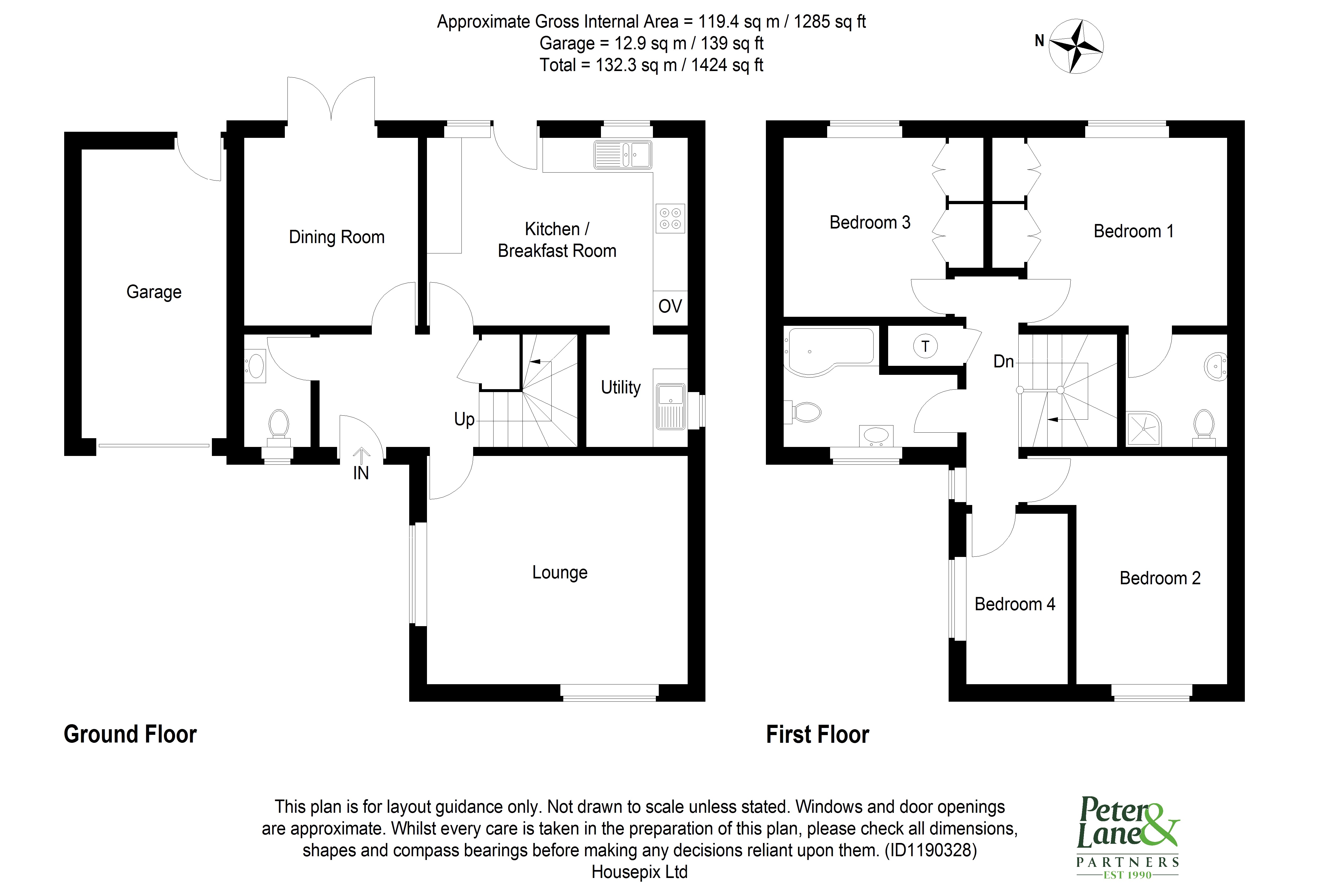 Floorplan for Stukeley Meadows, Huntingdon