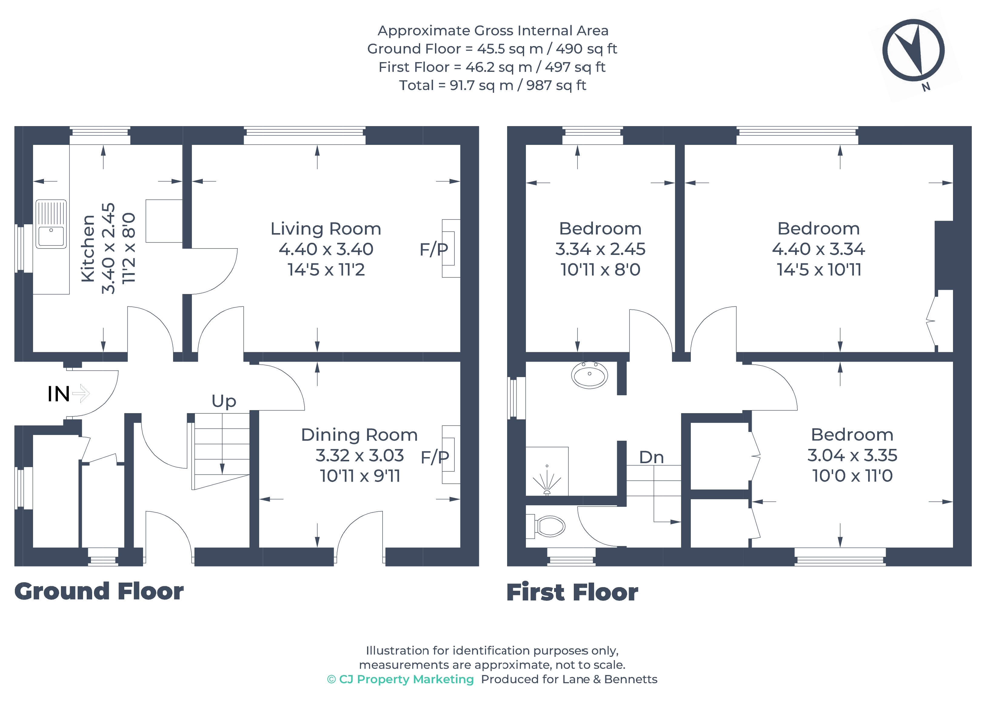 Floorplan for Eynesbury, St Neots, Cambridgeshire
