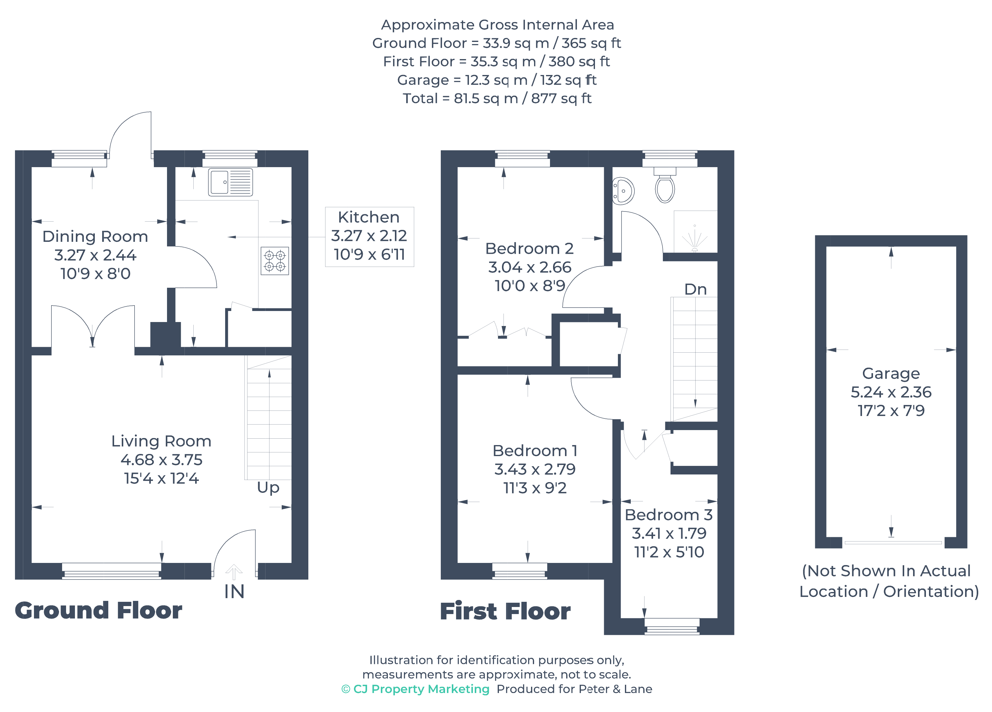 Floorplan for Great Gransden, Sandy, Cambridgeshire