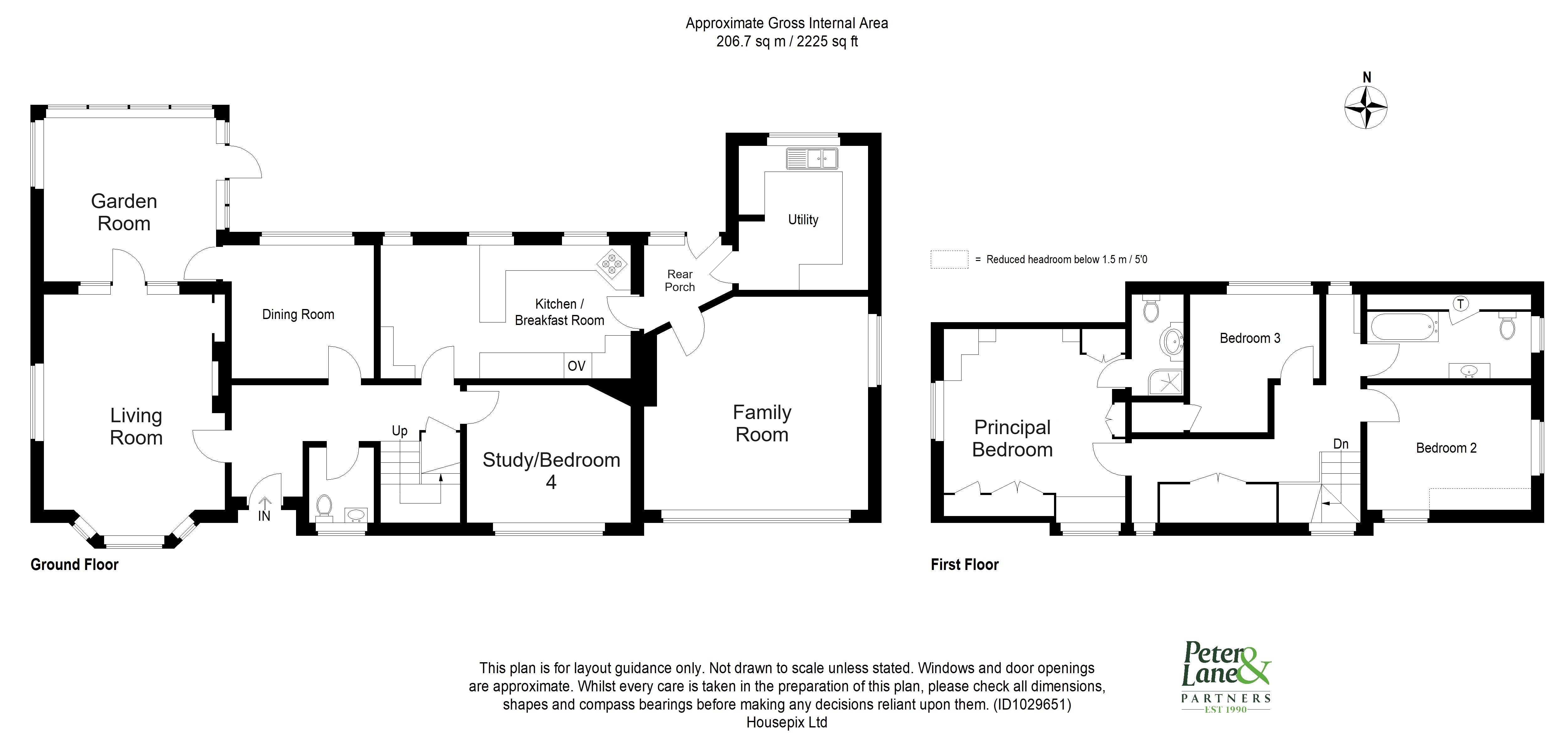 Floorplan for Houghton Road, St Ives, Huntingdon