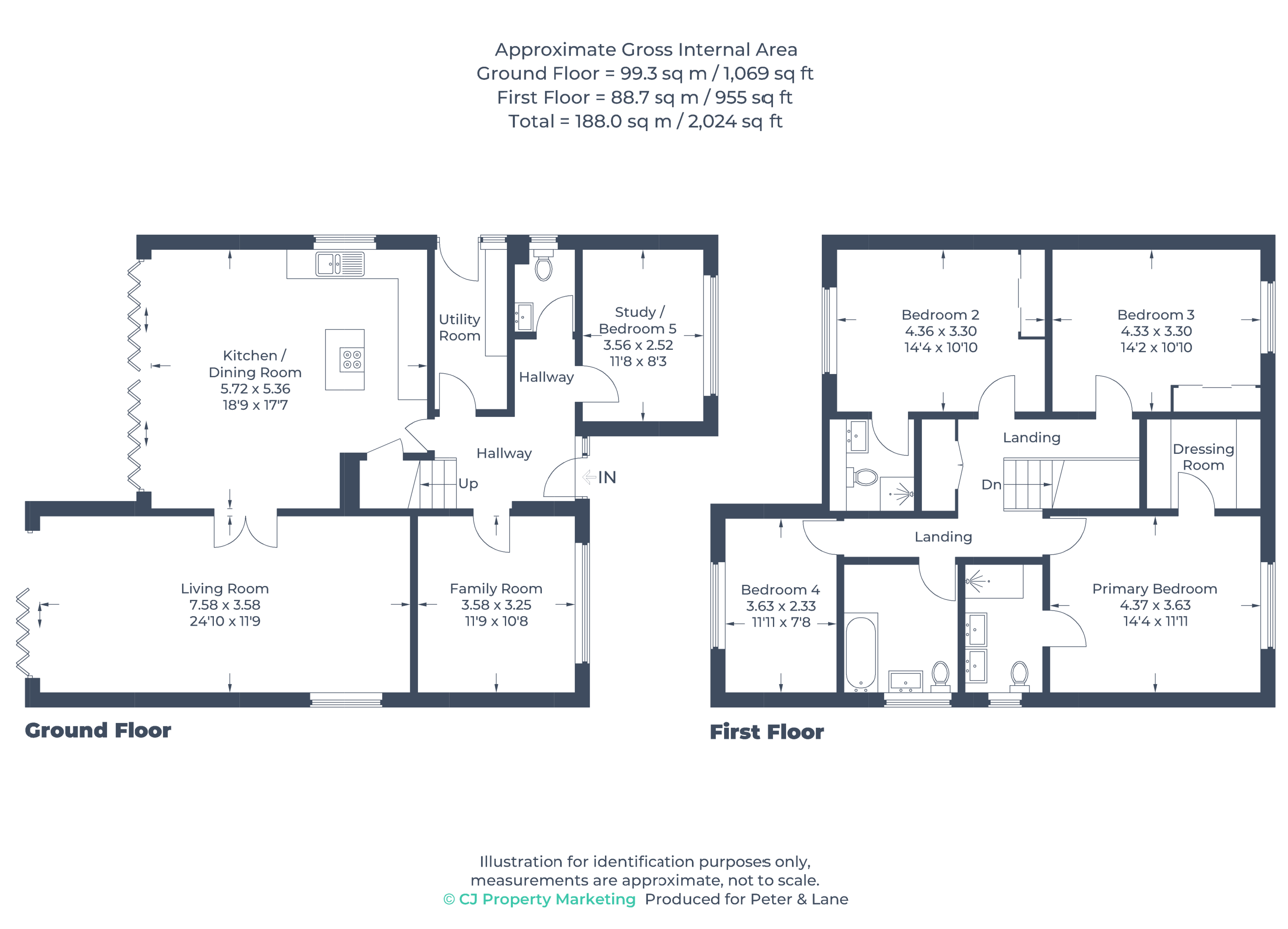 Floorplan for Eynesbury, St Neots, Cambridgeshire